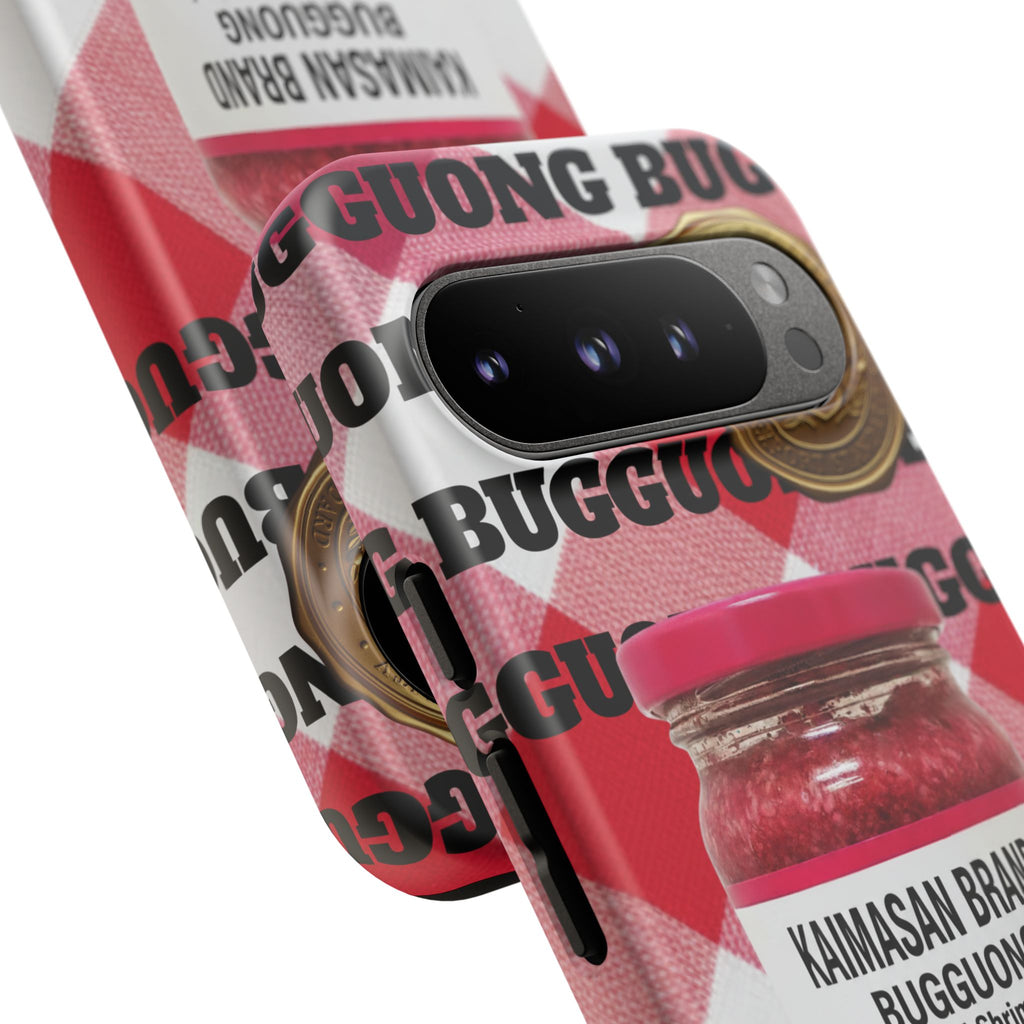 Red Gingham Phone Case Filipino Food Lover Gingham Pattern Phone Accessory Foodie Philippine Cuisine Lover Gift for Foodies