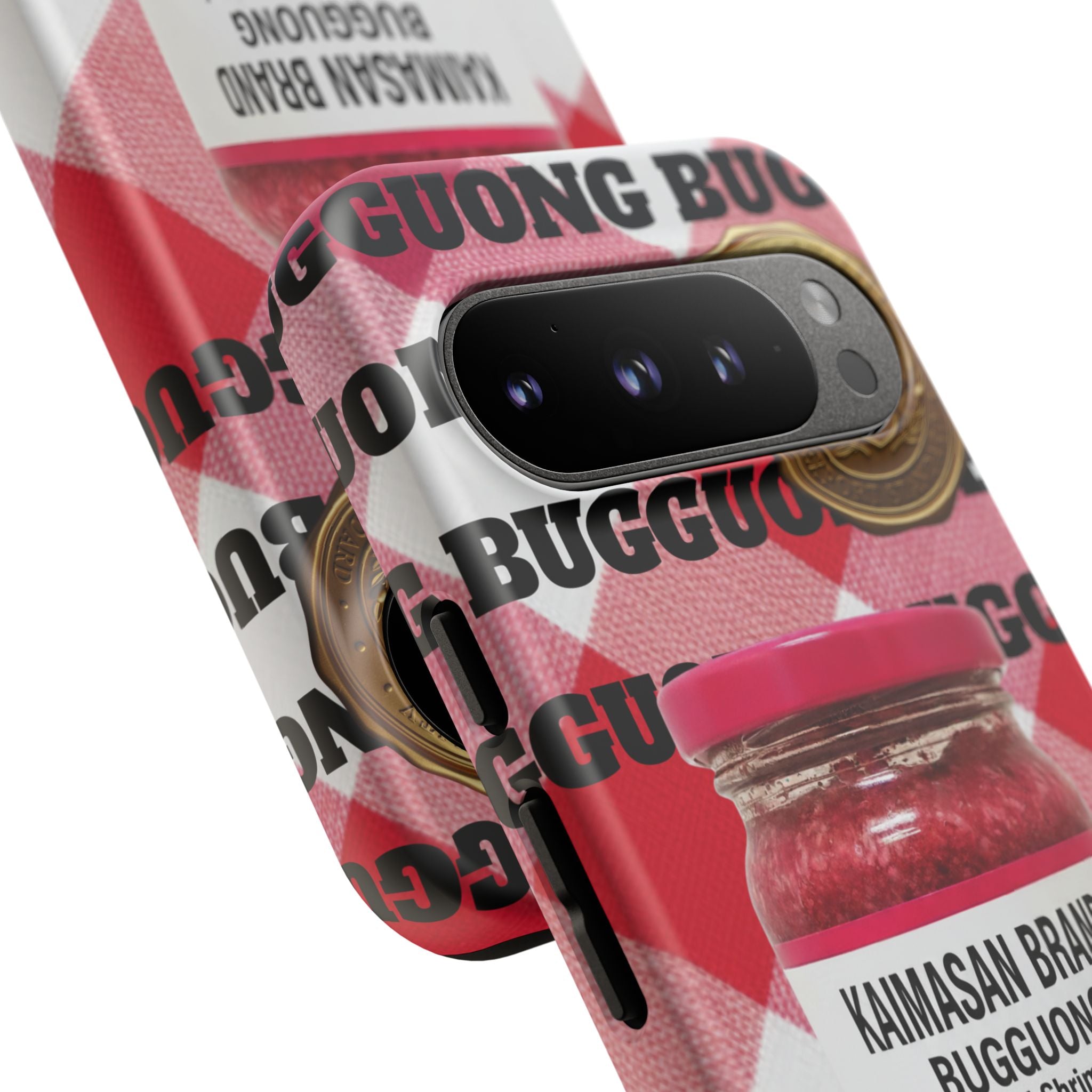 Red Gingham Phone Case Filipino Food Lover Gingham Pattern Phone Accessory Foodie Philippine Cuisine Lover Gift for Foodies