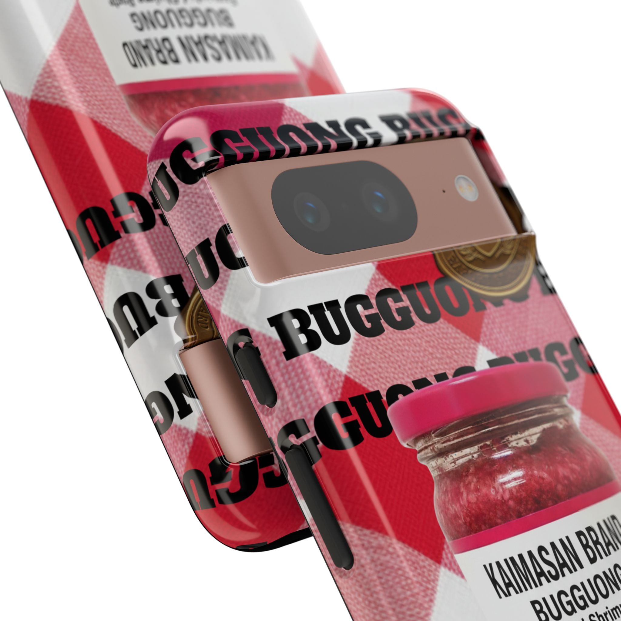 Red Gingham Phone Case Filipino Food Lover Gingham Pattern Phone Accessory Foodie Philippine Cuisine Lover Gift for Foodies