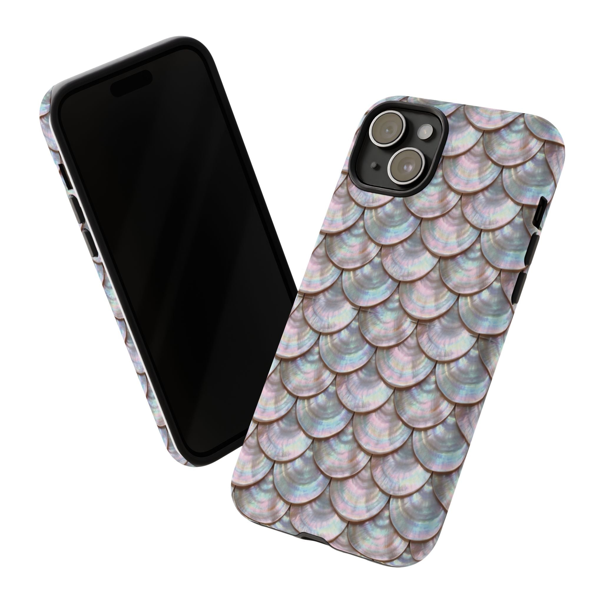 Mother of Pearl Scallop Scale Phone Case — Luxury Galaxy iPhone & Pixel