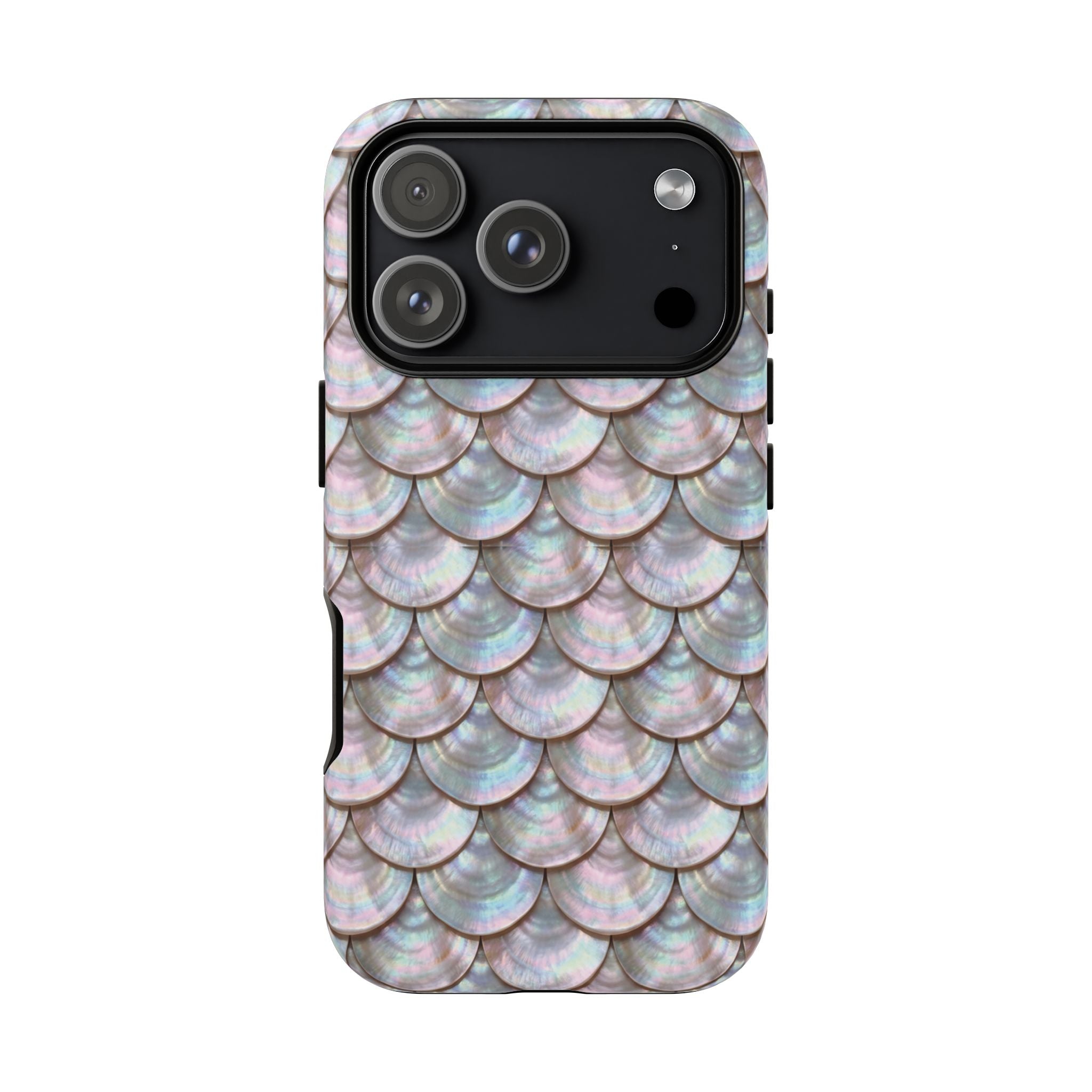 Mother of Pearl Scallop Scale Phone Case — Luxury Galaxy iPhone & Pixel