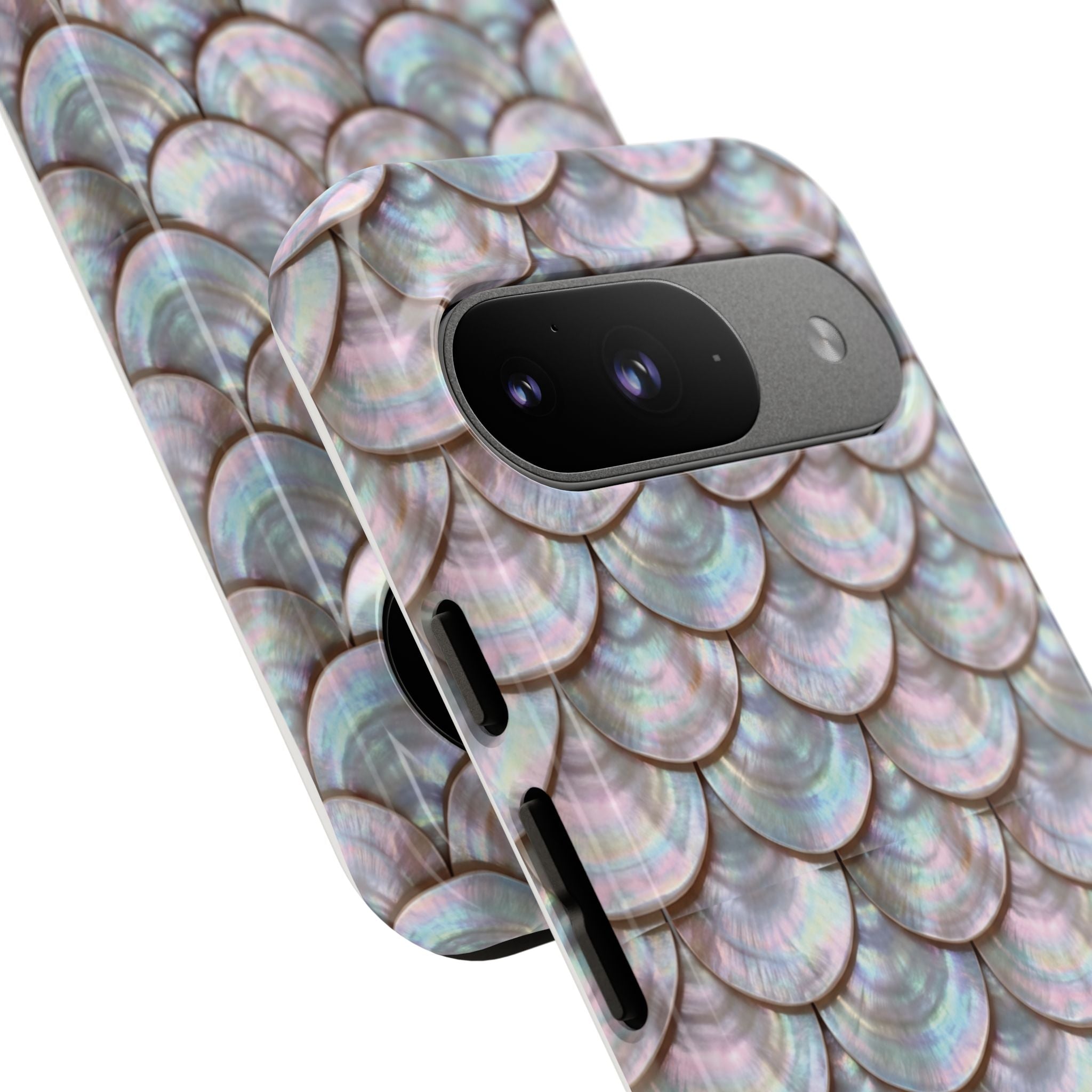 Mother of Pearl Scallop Scale Phone Case — Luxury Galaxy iPhone & Pixel