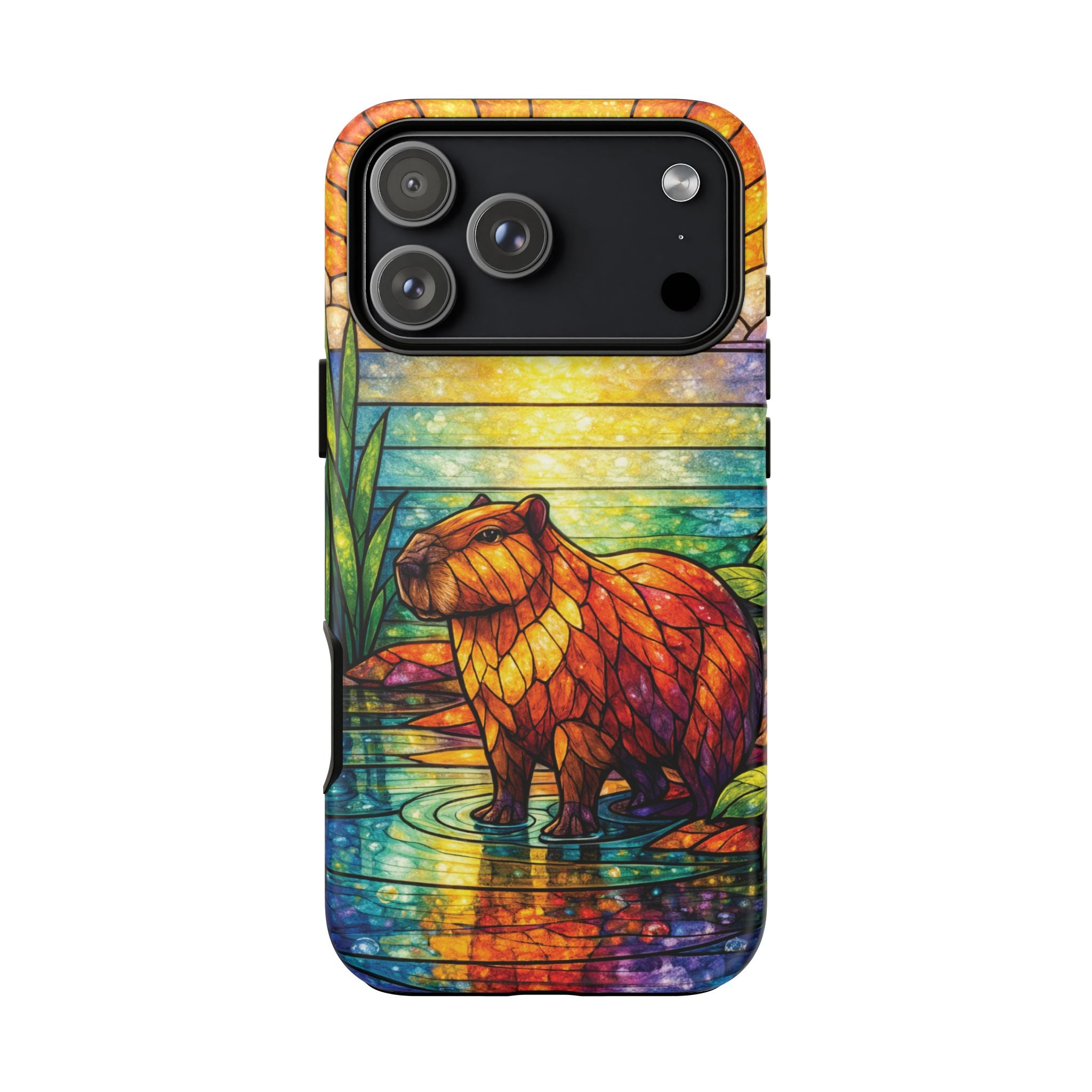 Capybara Stained Glass Galaxy Phone Case — "Tough Cases"