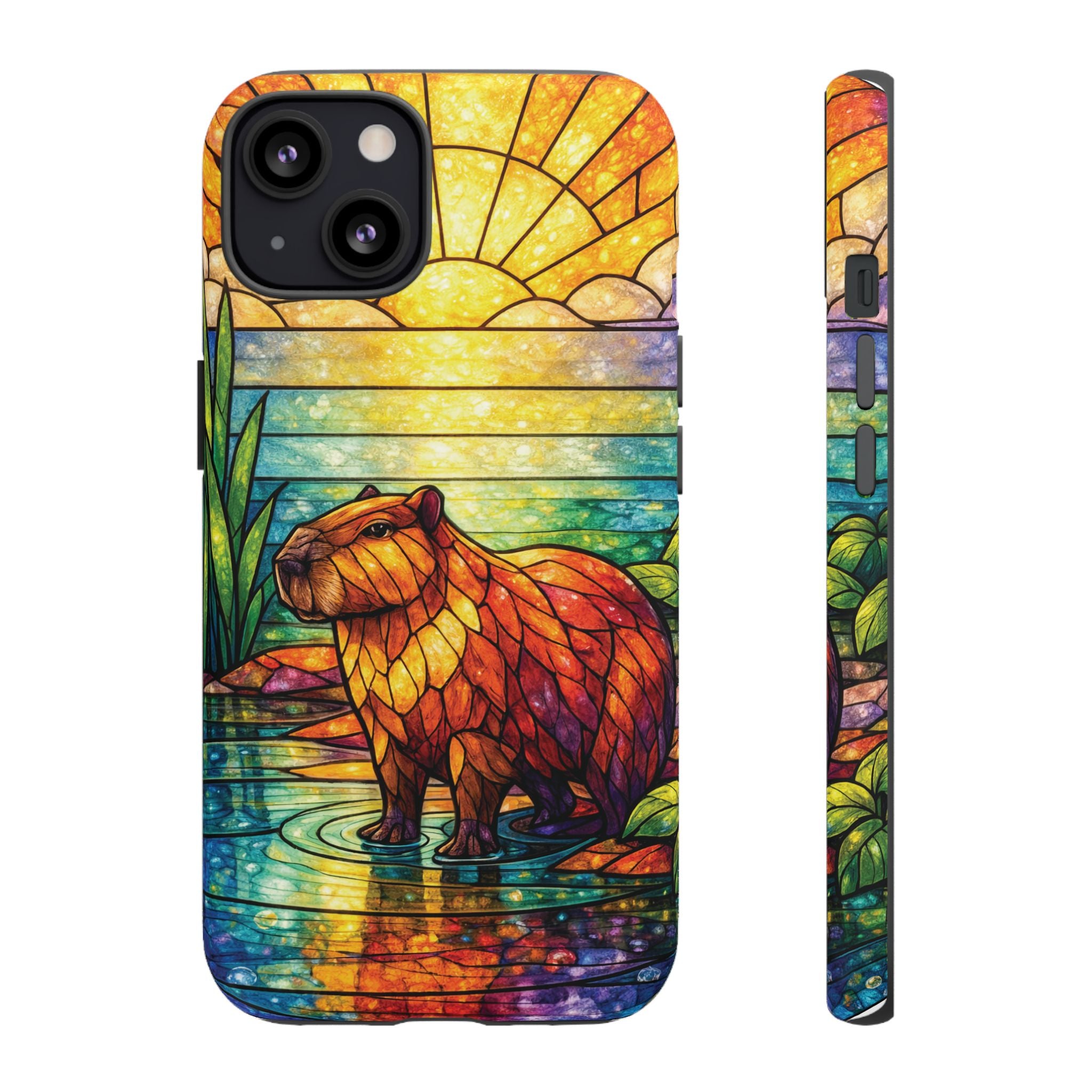 Capybara Stained Glass Galaxy Phone Case — "Tough Cases"
