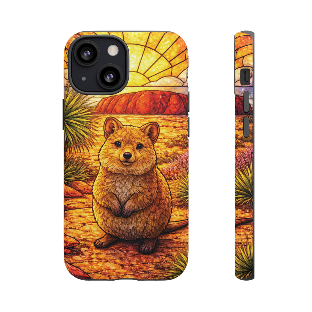 Quokka Stained-Glass Phone Case — Galaxy, iPhone & Pixel