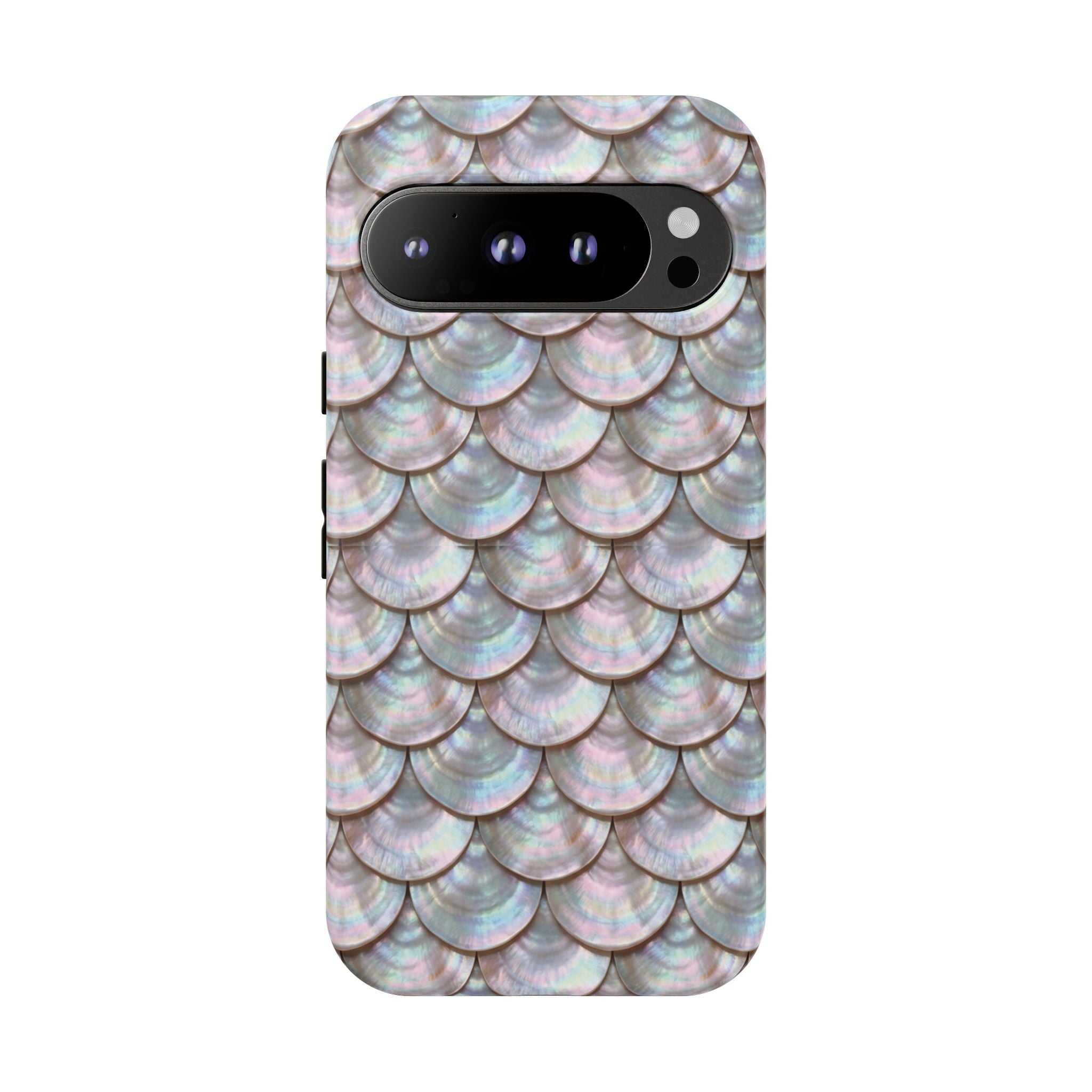 Mother of Pearl Scallop Scale Phone Case — Luxury Galaxy iPhone & Pixel