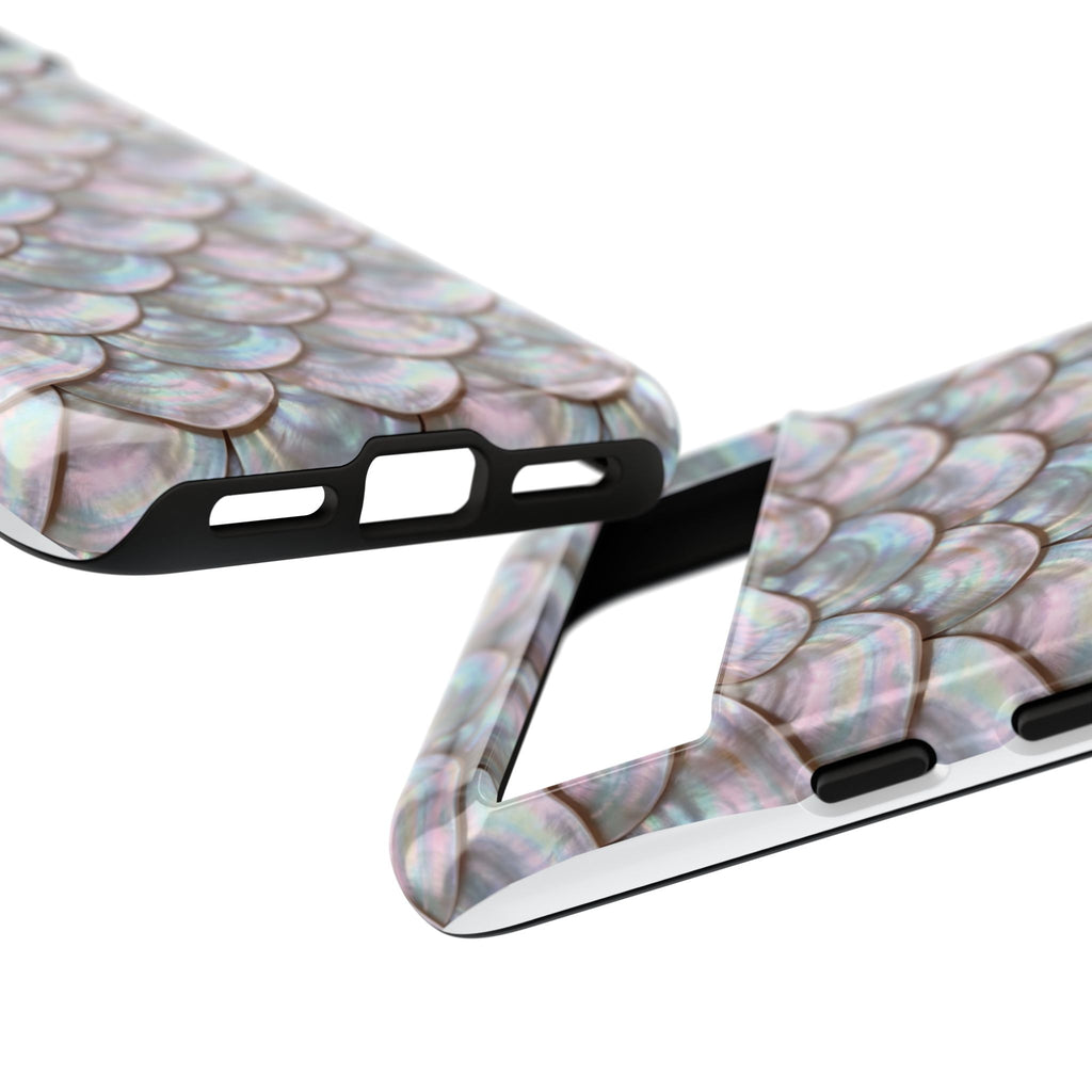 Mother of Pearl Scallop Scale Phone Case — Luxury Galaxy iPhone & Pixel