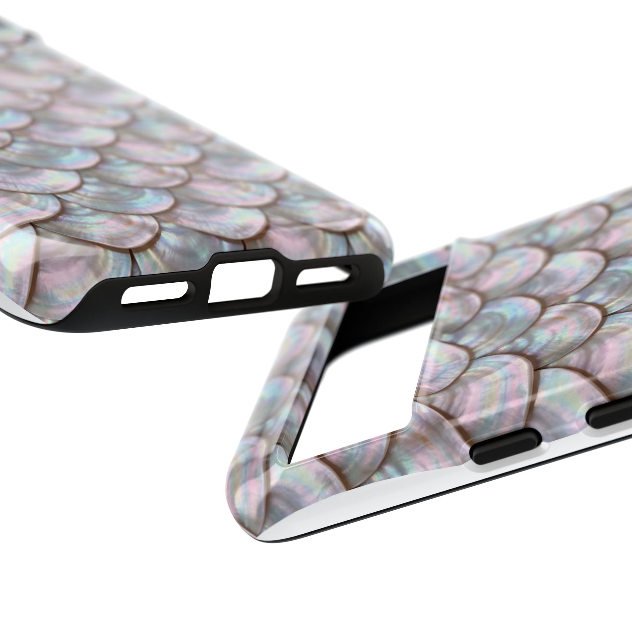 Mother of Pearl Scallop Scale Phone Case — Luxury Galaxy iPhone & Pixel