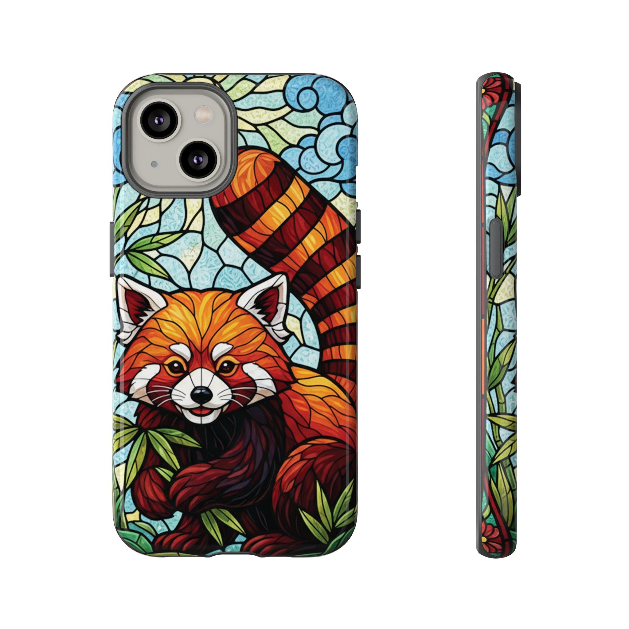 Red Panda Stained Glass Phone Case | Samsung iPhone Pixel