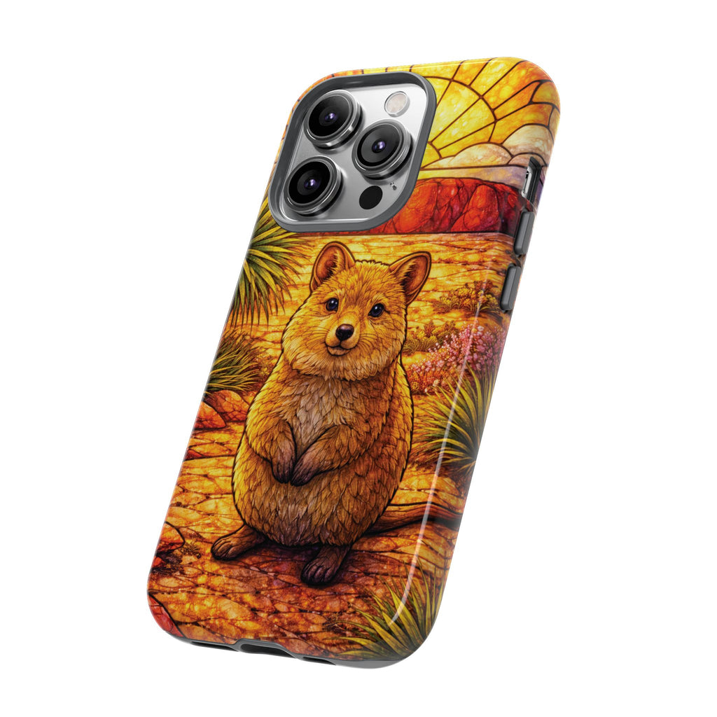 Quokka Stained-Glass Phone Case — Galaxy, iPhone & Pixel