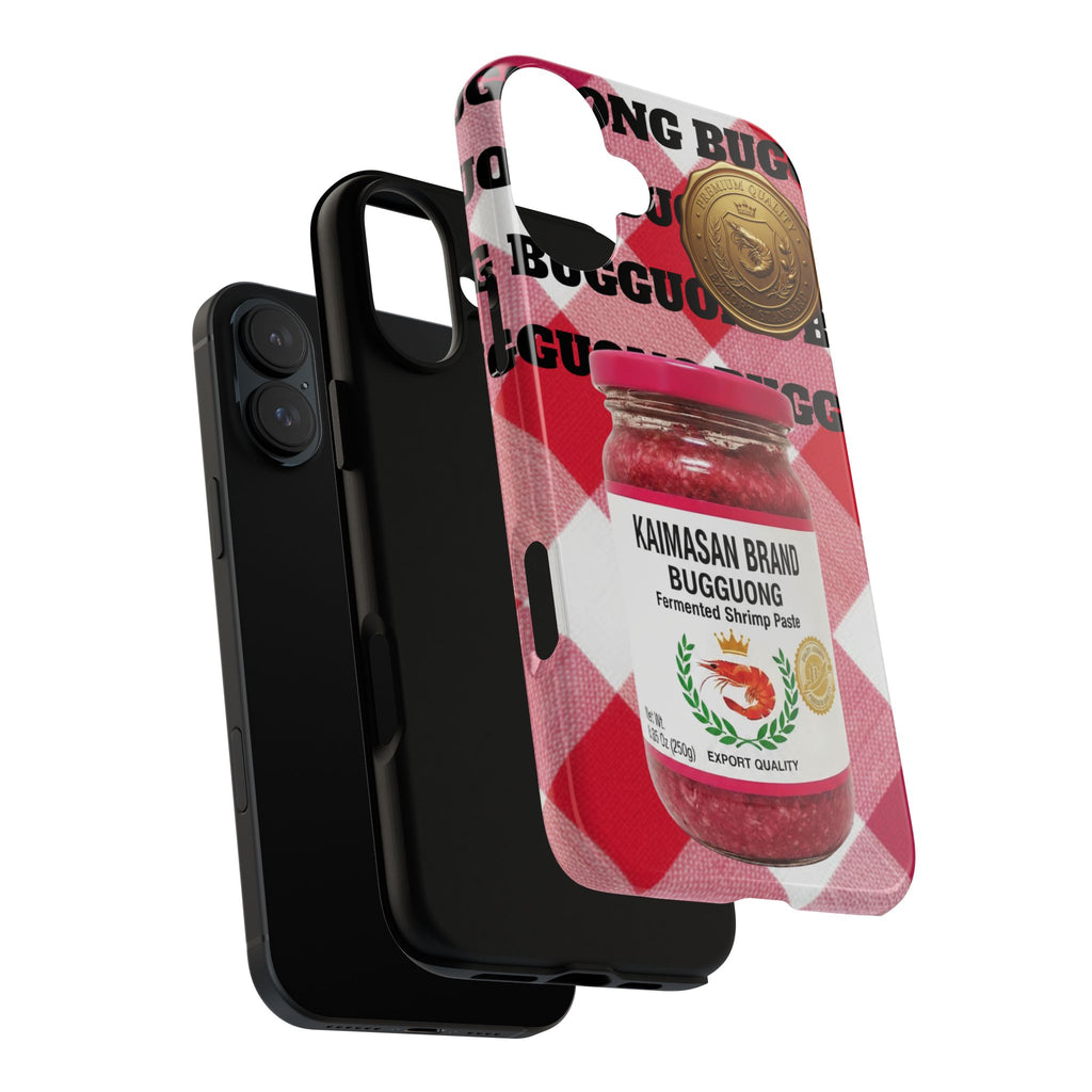 Red Gingham Phone Case Filipino Food Lover Gingham Pattern Phone Accessory Foodie Philippine Cuisine Lover Gift for Foodies