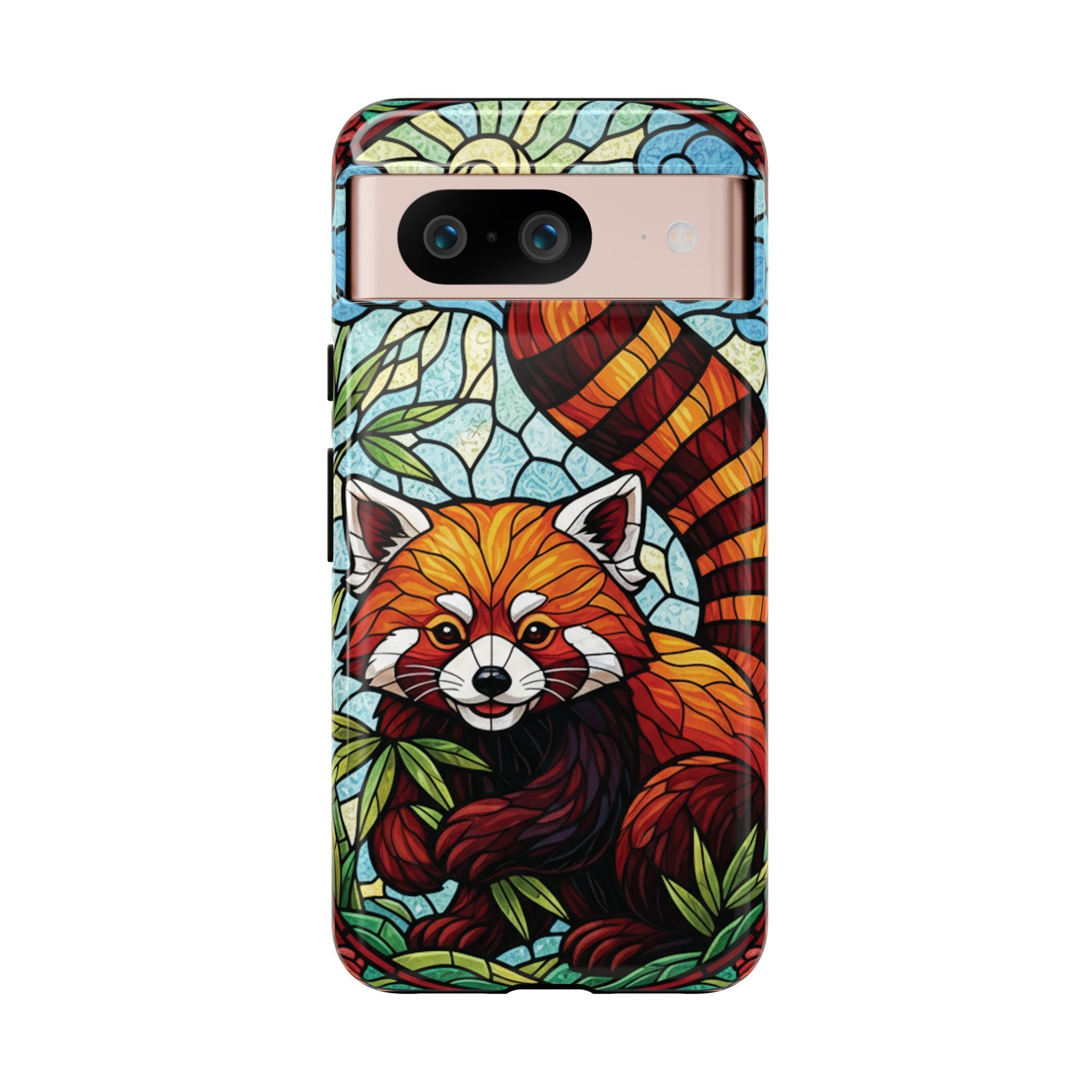 Red Panda Stained Glass Phone Case | Samsung iPhone Pixel