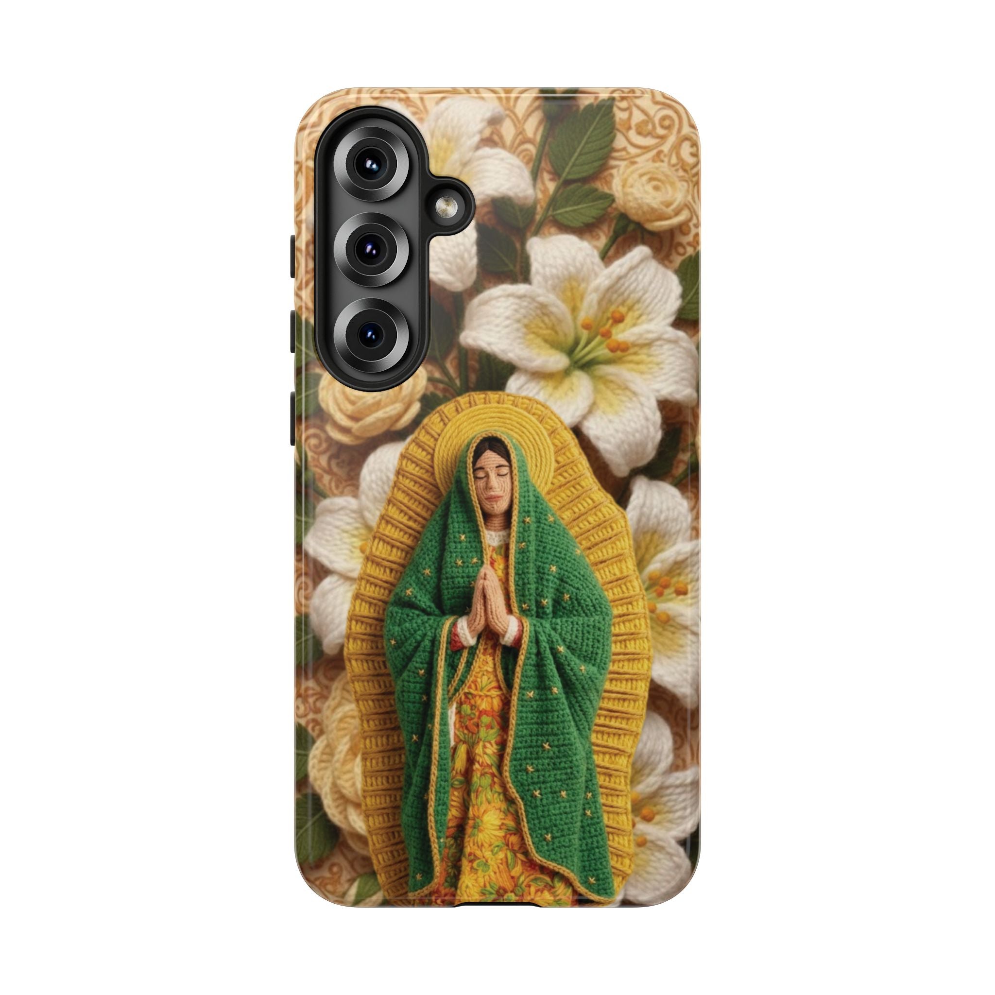 Sacred Our Lady of Guadalupe Virgin Mary Devotional Phone Case iPhone Samsung Galaxy Google Pixel Religious Textured Art Cover Gift