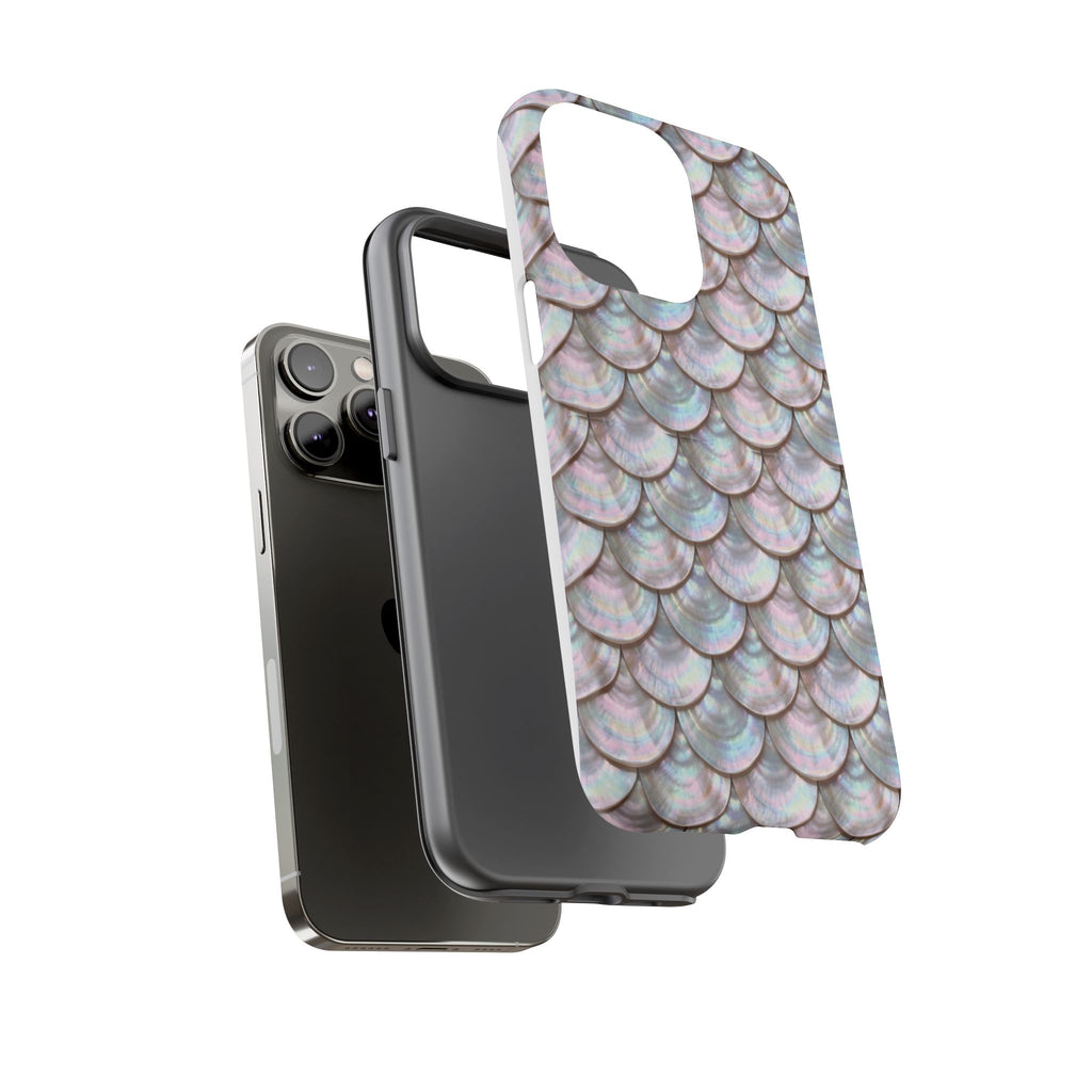 Mother of Pearl Scallop Scale Phone Case — Luxury Galaxy iPhone & Pixel