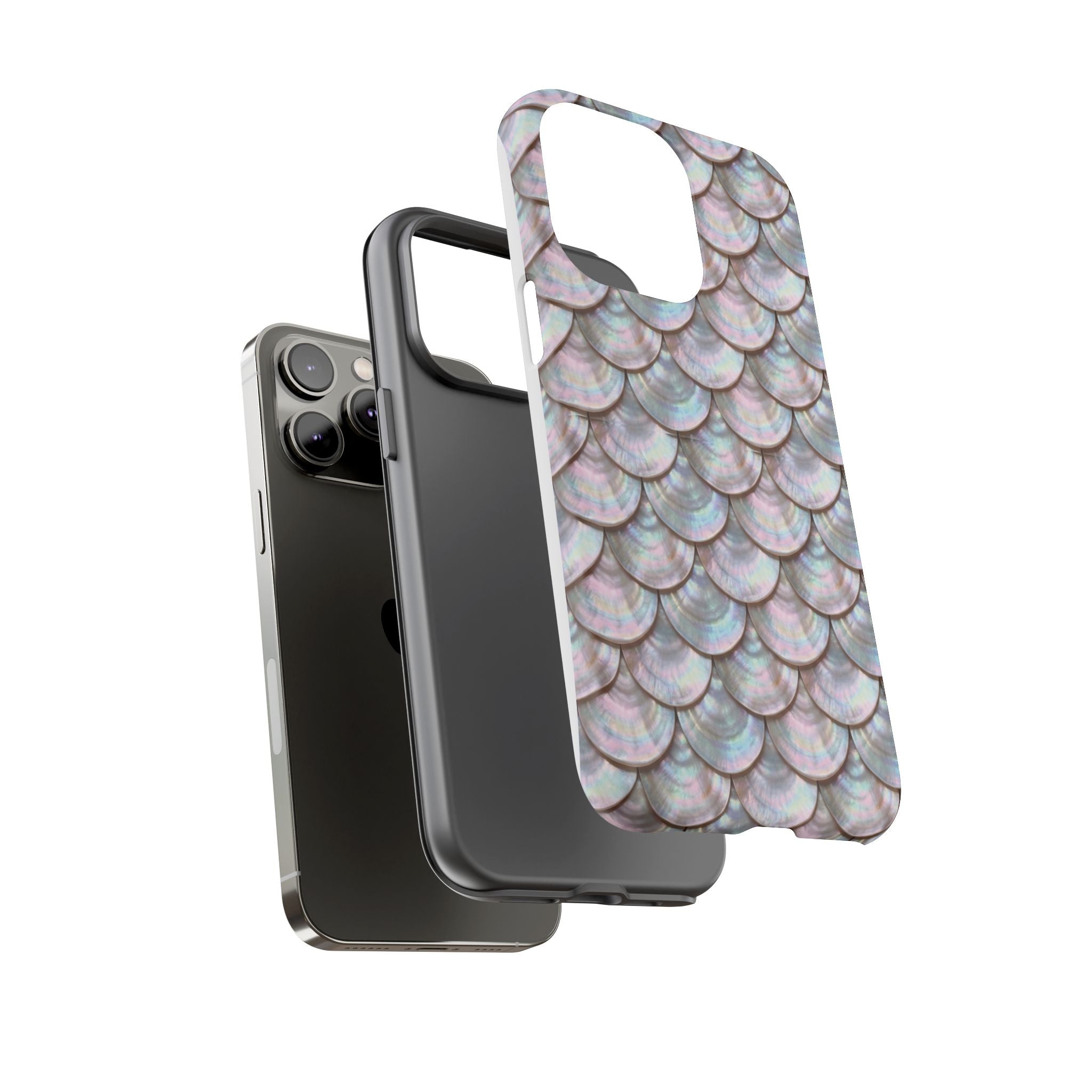 Mother of Pearl Scallop Scale Phone Case — Luxury Galaxy iPhone & Pixel
