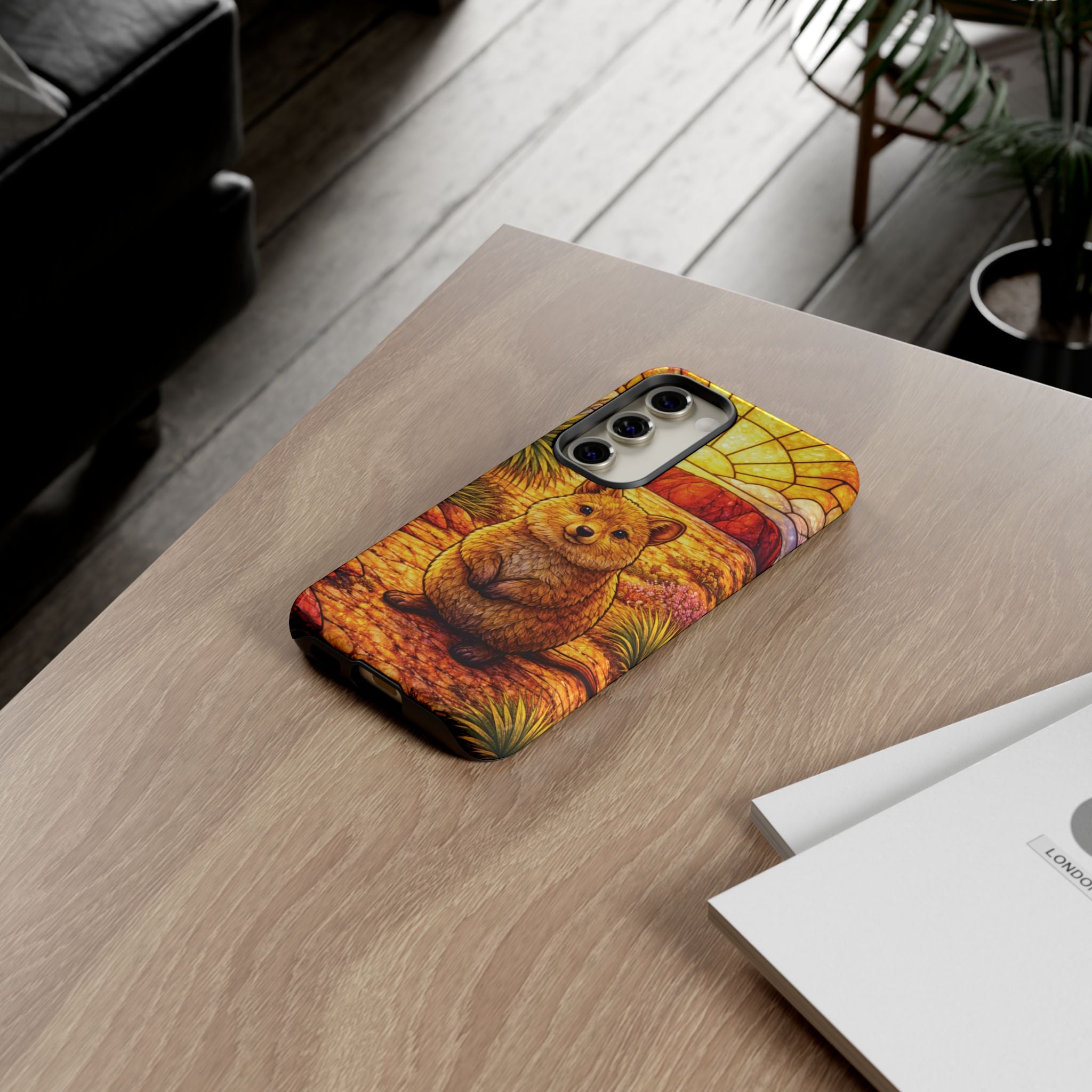 Quokka Stained-Glass Phone Case — Galaxy, iPhone & Pixel