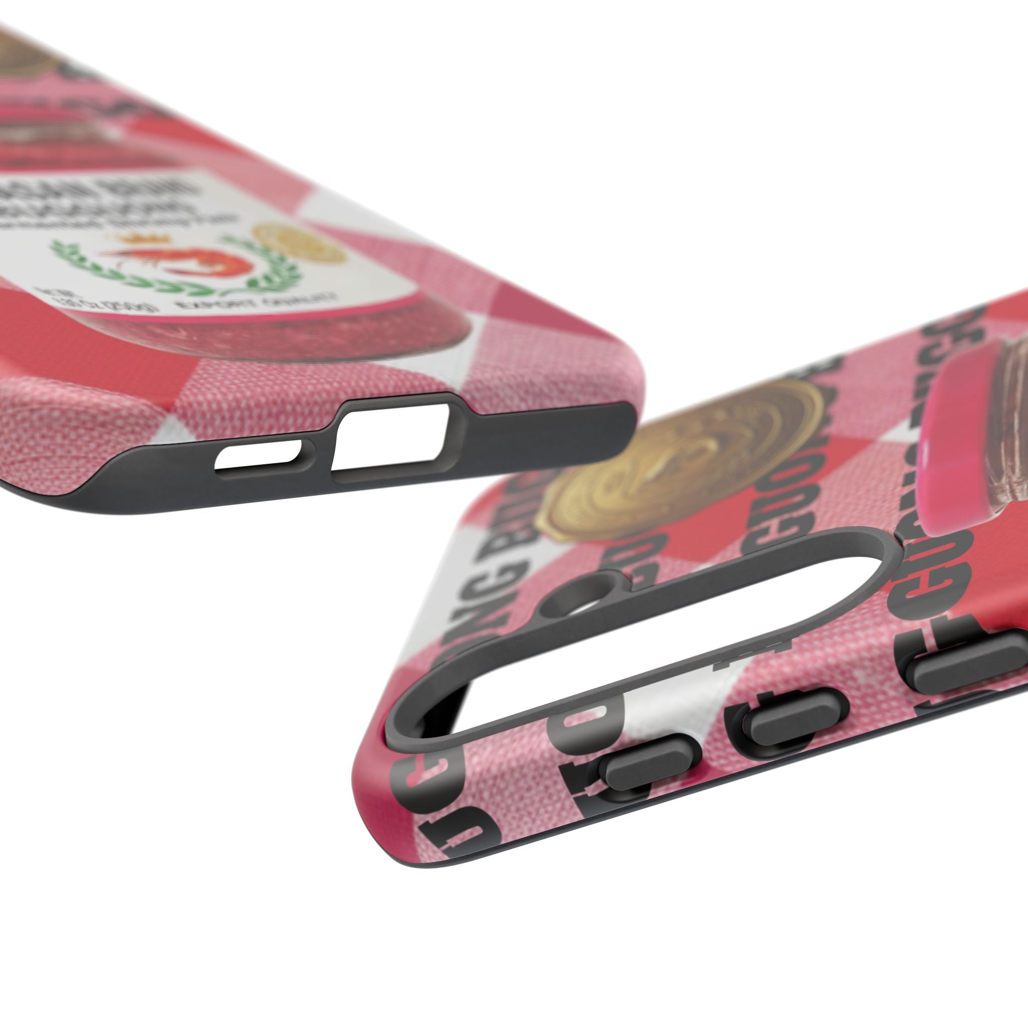 Red Gingham Phone Case Filipino Food Lover Gingham Pattern Phone Accessory Foodie Philippine Cuisine Lover Gift for Foodies