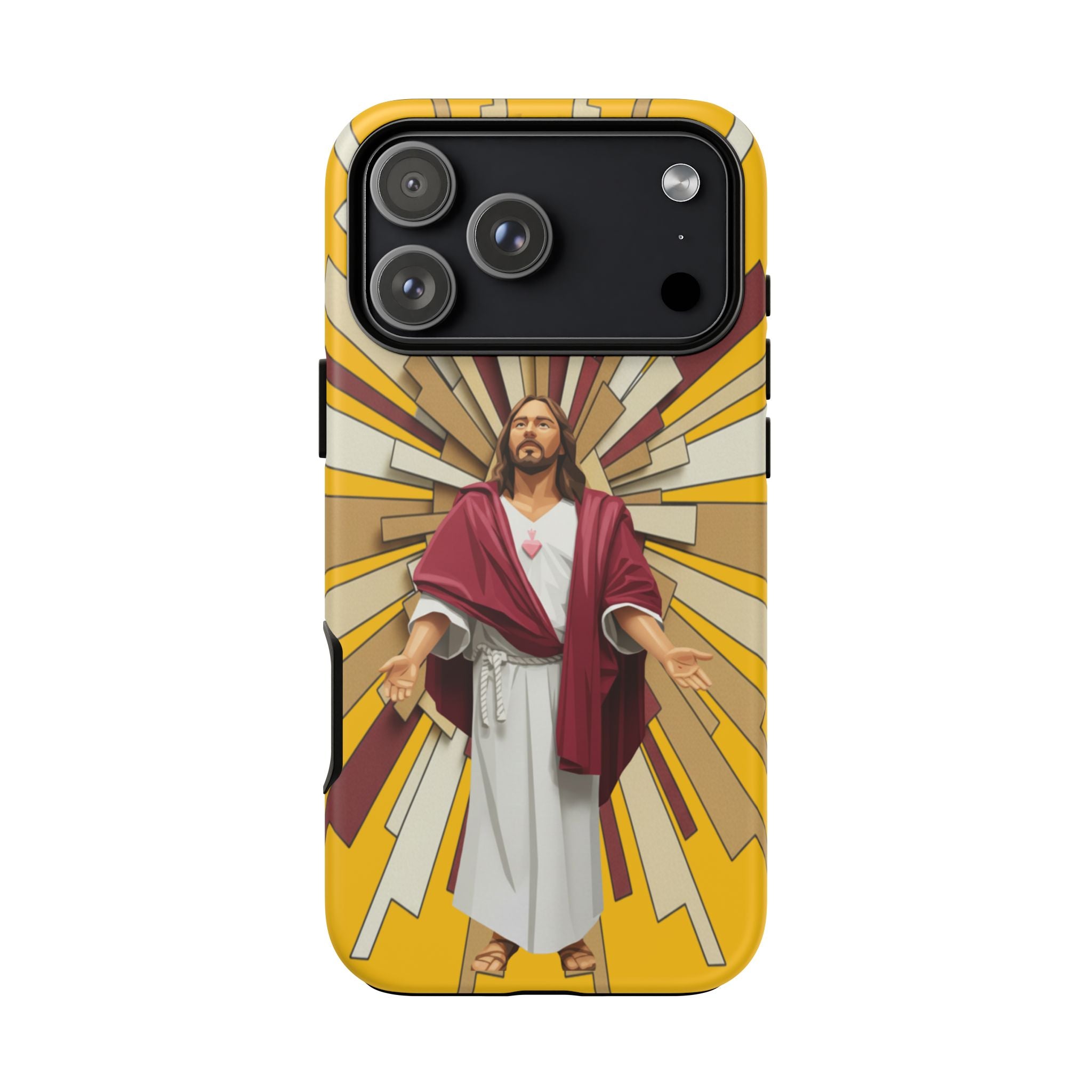 Radiant Jesus Art Phone Case | Christian Faith Inspirational Protective Cover