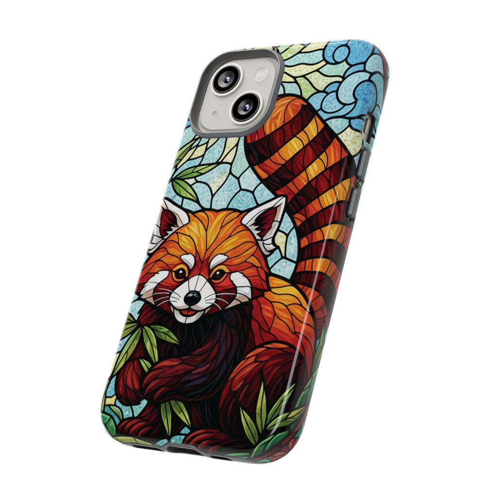 Red Panda Stained Glass Phone Case | Samsung iPhone Pixel