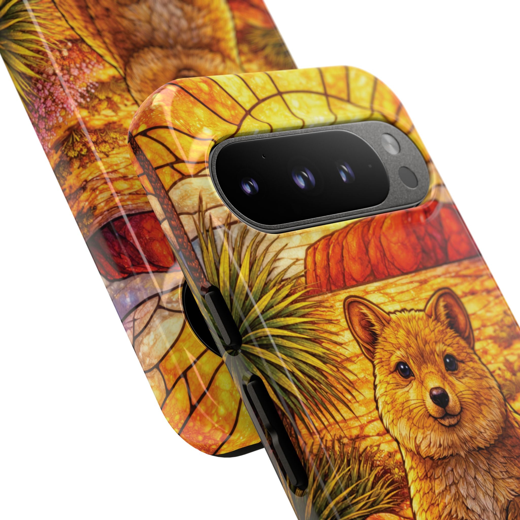 Quokka Stained-Glass Phone Case — Galaxy, iPhone & Pixel