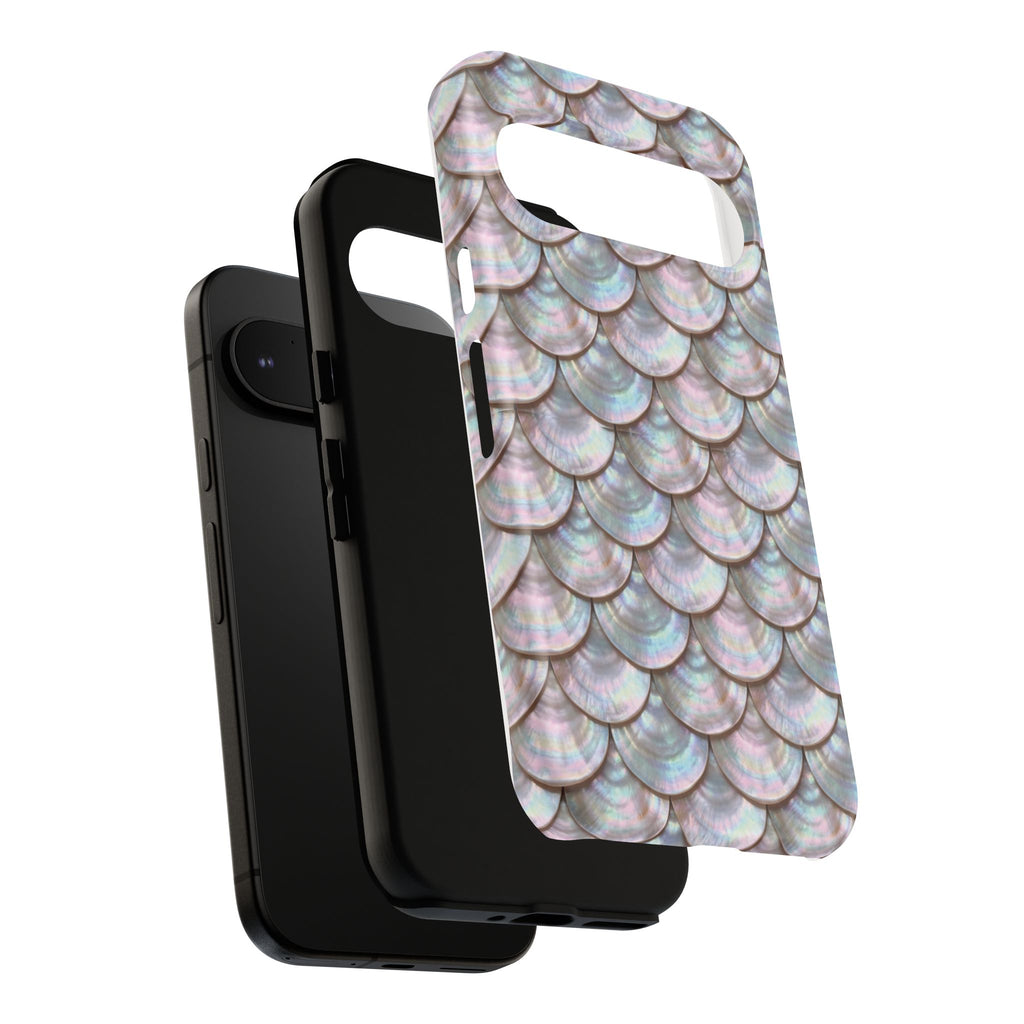 Mother of Pearl Scallop Scale Phone Case — Luxury Galaxy iPhone & Pixel