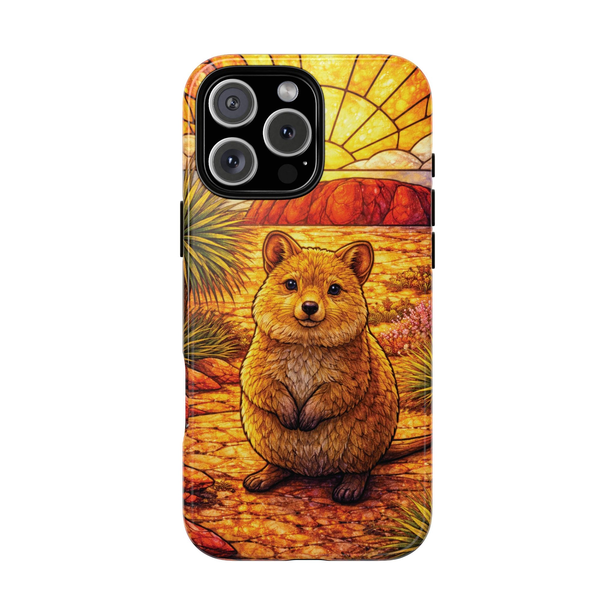 Quokka Stained-Glass Phone Case — Galaxy, iPhone & Pixel