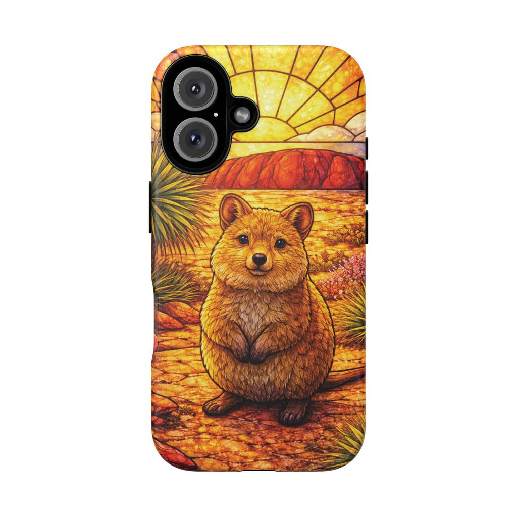 Quokka Stained-Glass Phone Case — Galaxy, iPhone & Pixel