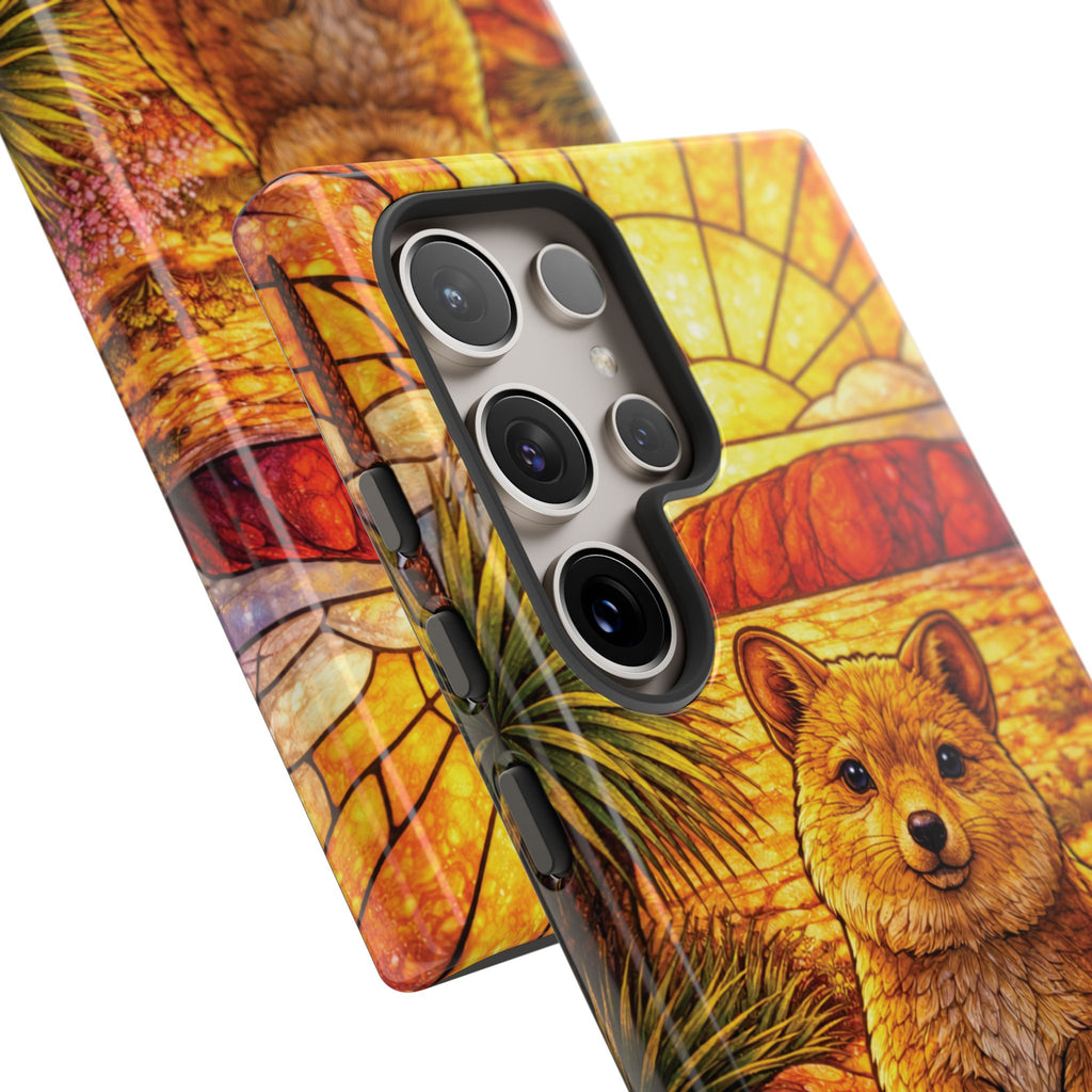 Quokka Stained-Glass Phone Case — Galaxy, iPhone & Pixel