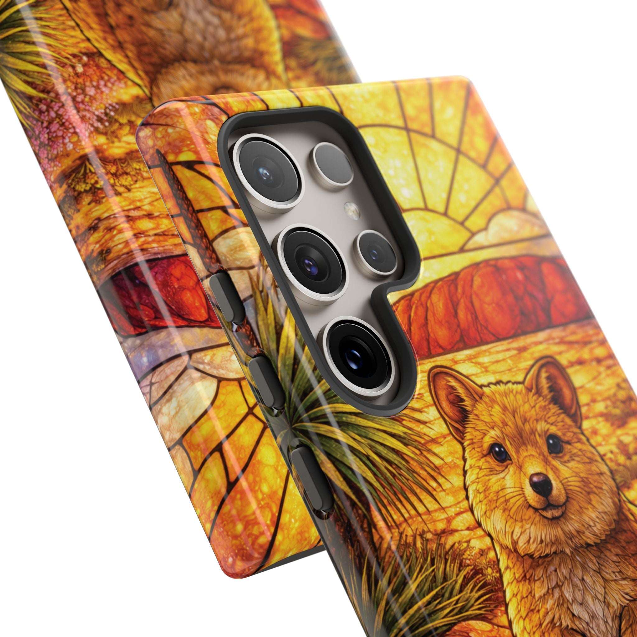 Quokka Stained-Glass Phone Case — Galaxy, iPhone & Pixel