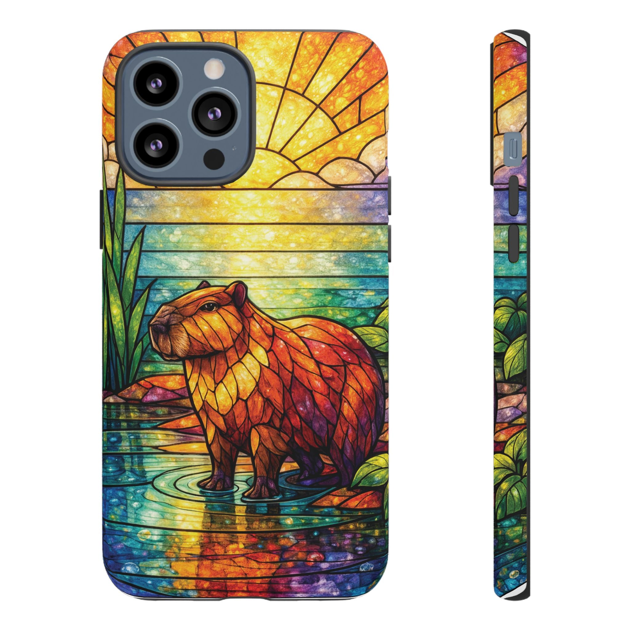Capybara Stained Glass Galaxy Phone Case — "Tough Cases"