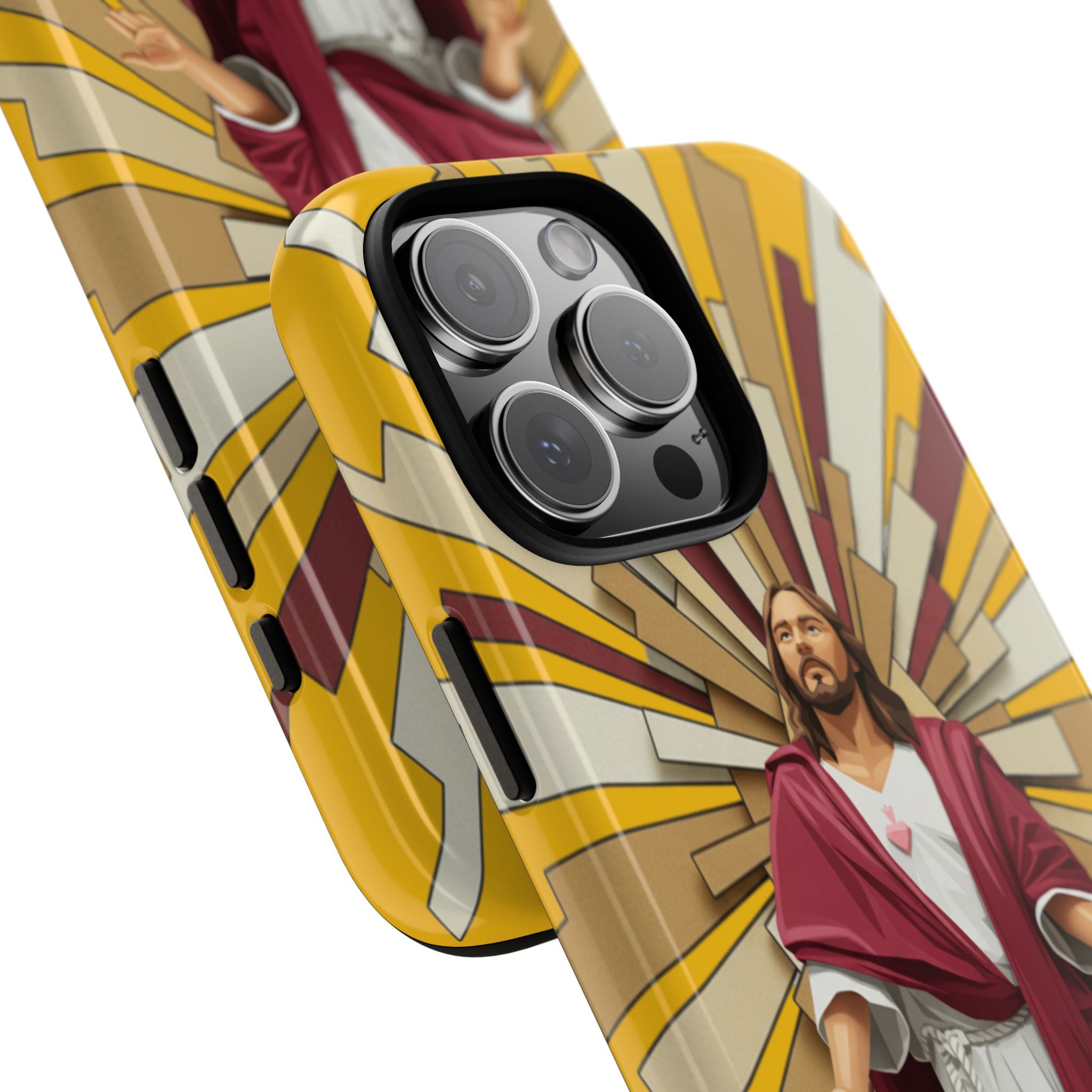 Radiant Jesus Art Phone Case | Christian Faith Inspirational Protective Cover