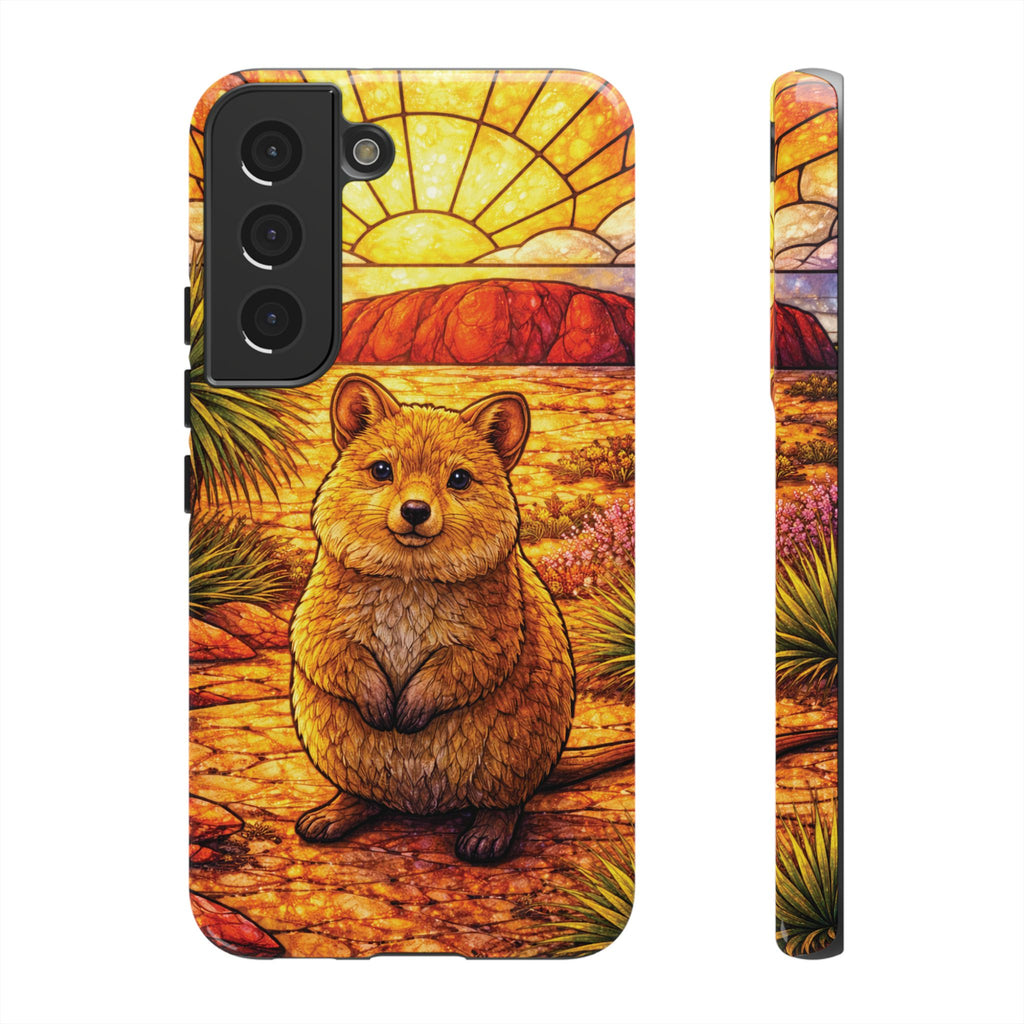 Quokka Stained-Glass Phone Case — Galaxy, iPhone & Pixel