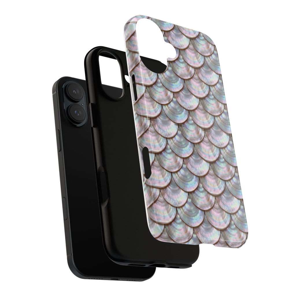 Mother of Pearl Scallop Scale Phone Case — Luxury Galaxy iPhone & Pixel