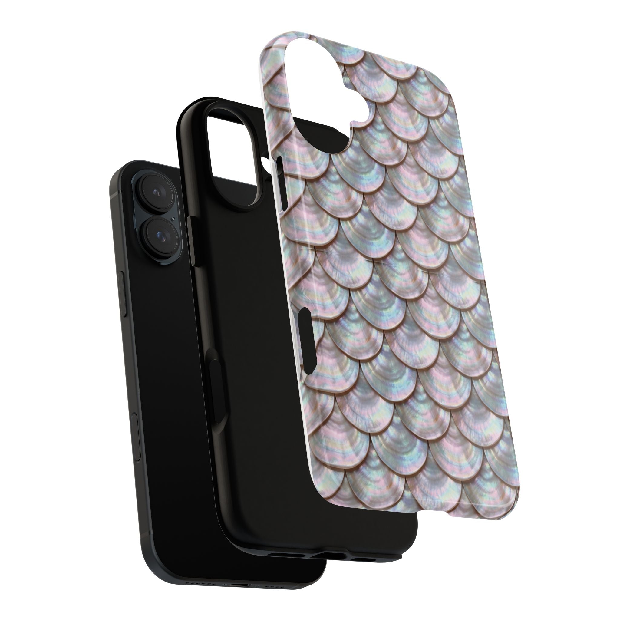 Mother of Pearl Scallop Scale Phone Case — Luxury Galaxy iPhone & Pixel