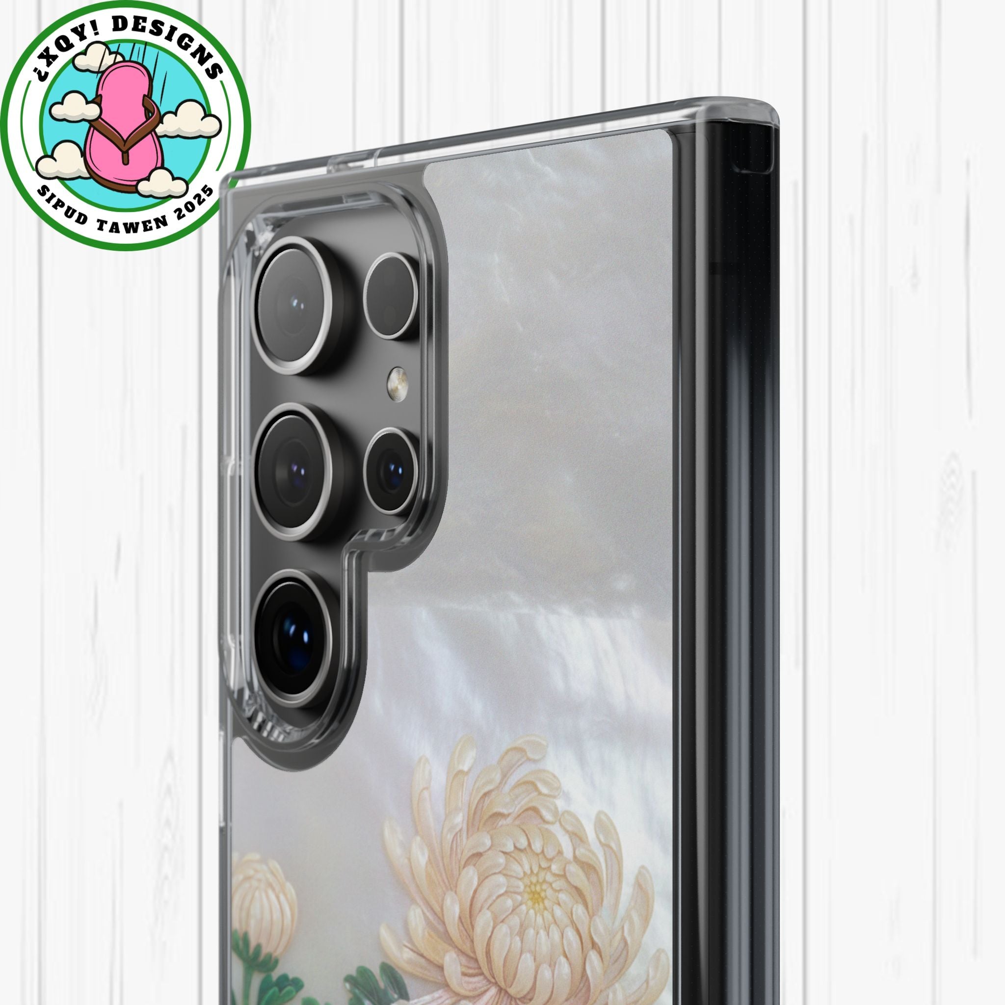 Mother of pearl inlay Phone Case Nacre art panel Chinese mother of pearl flowers Chrysanthemum wall art design elegant luxury  gift
