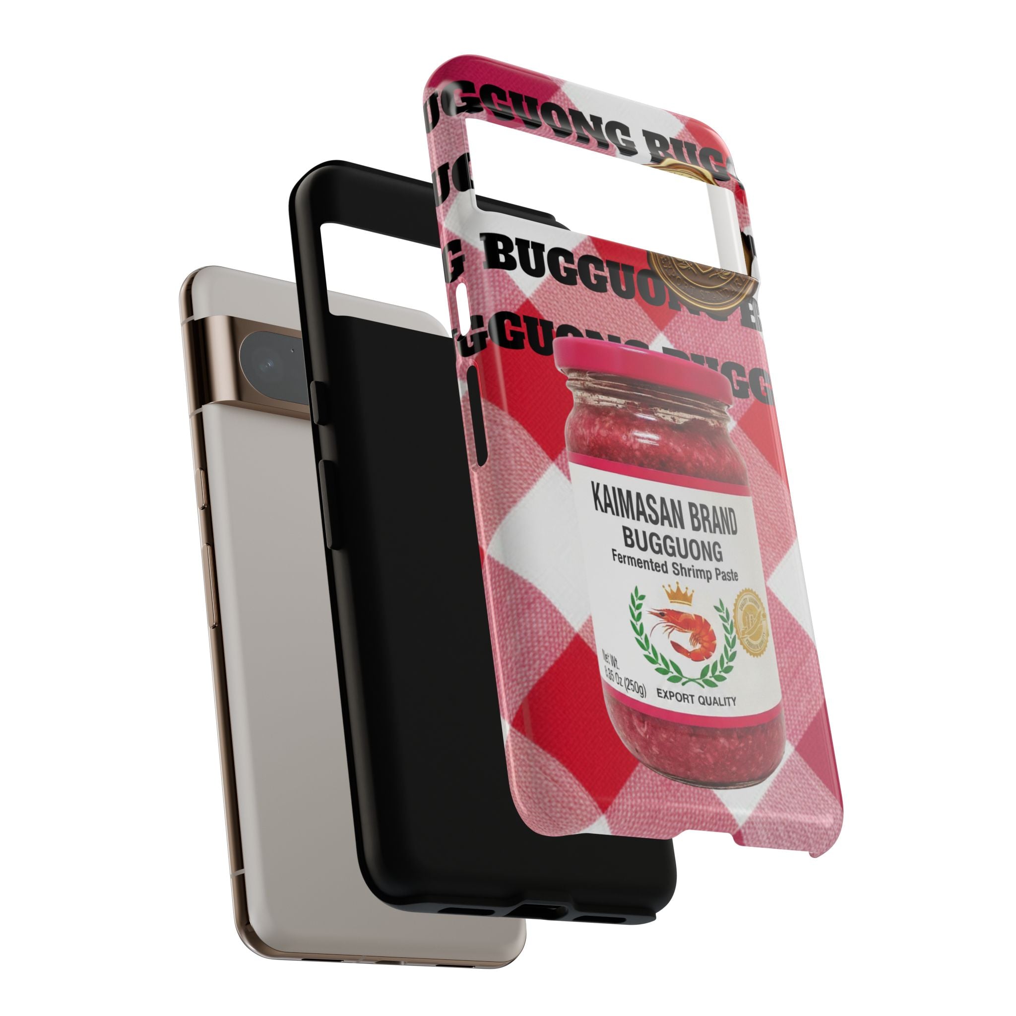 Red Gingham Phone Case Filipino Food Lover Gingham Pattern Phone Accessory Foodie Philippine Cuisine Lover Gift for Foodies