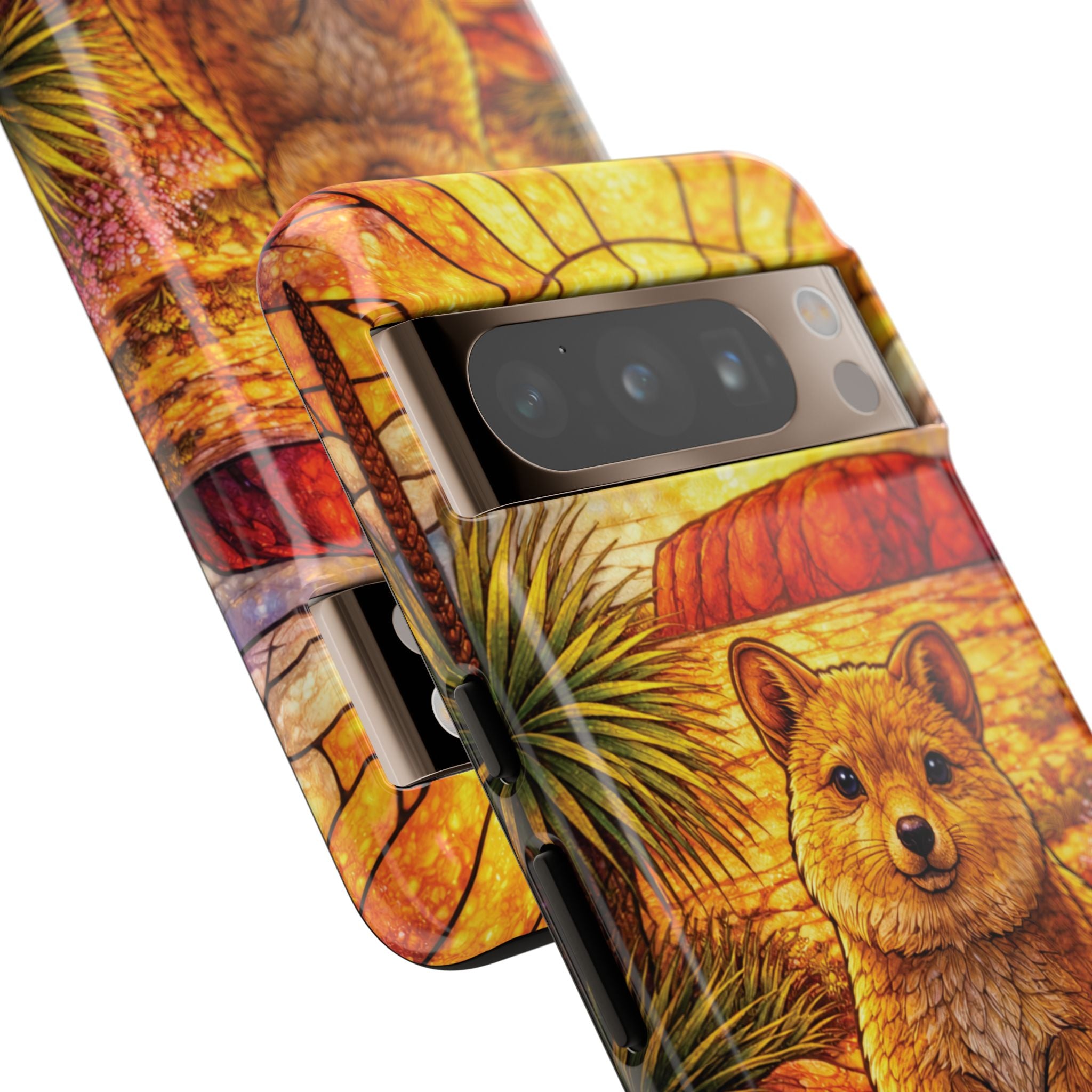 Quokka Stained-Glass Phone Case — Galaxy, iPhone & Pixel