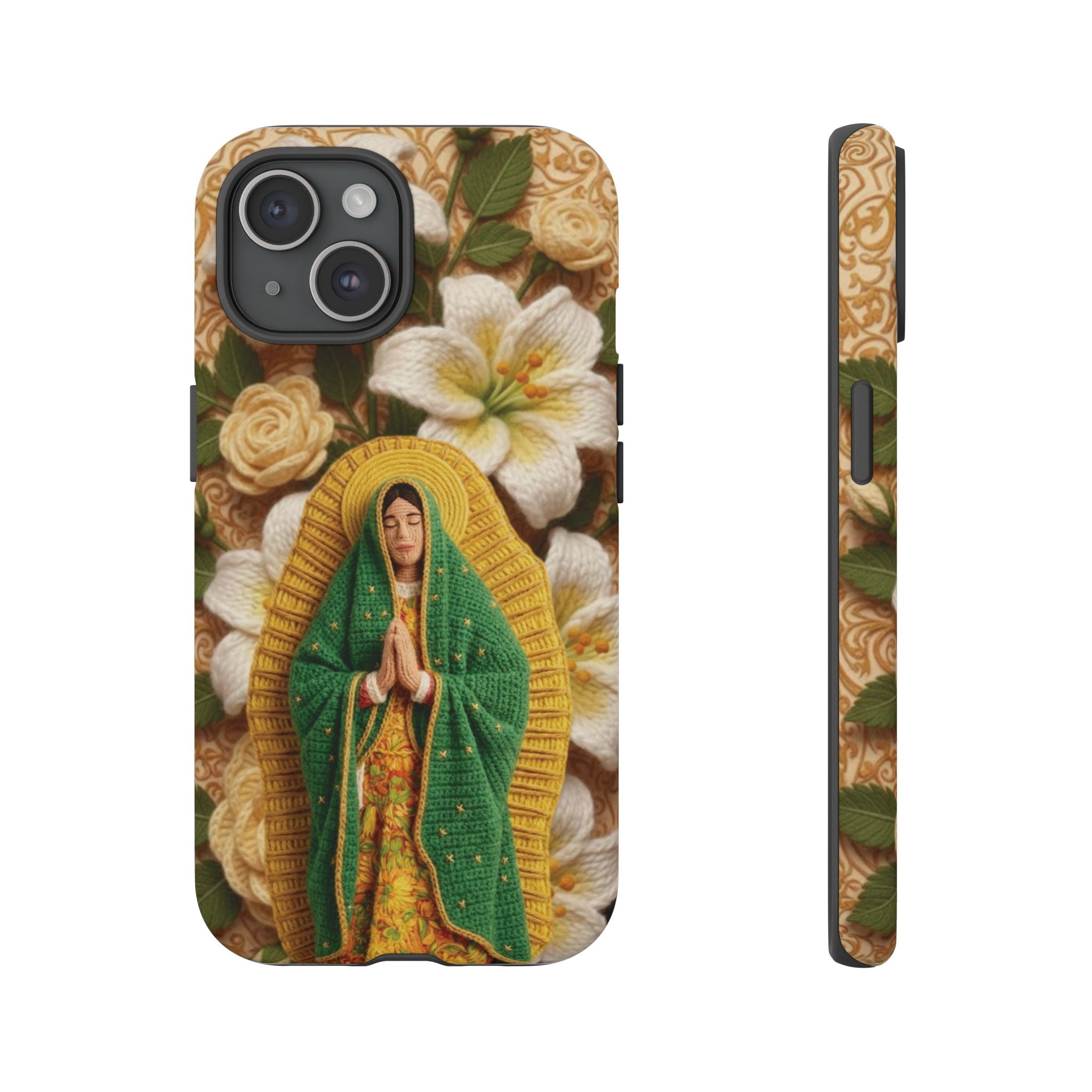 Sacred Our Lady of Guadalupe Virgin Mary Devotional Phone Case iPhone Samsung Galaxy Google Pixel Religious Textured Art Cover Gift