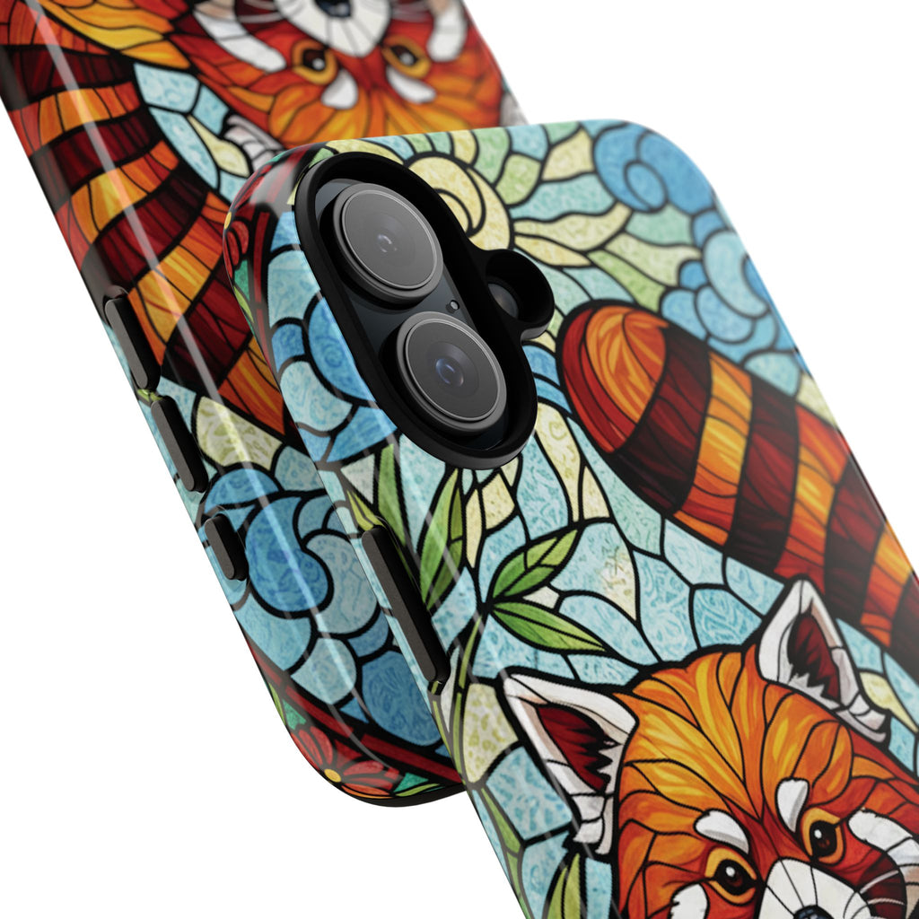 Red Panda Stained Glass Phone Case | Samsung iPhone Pixel