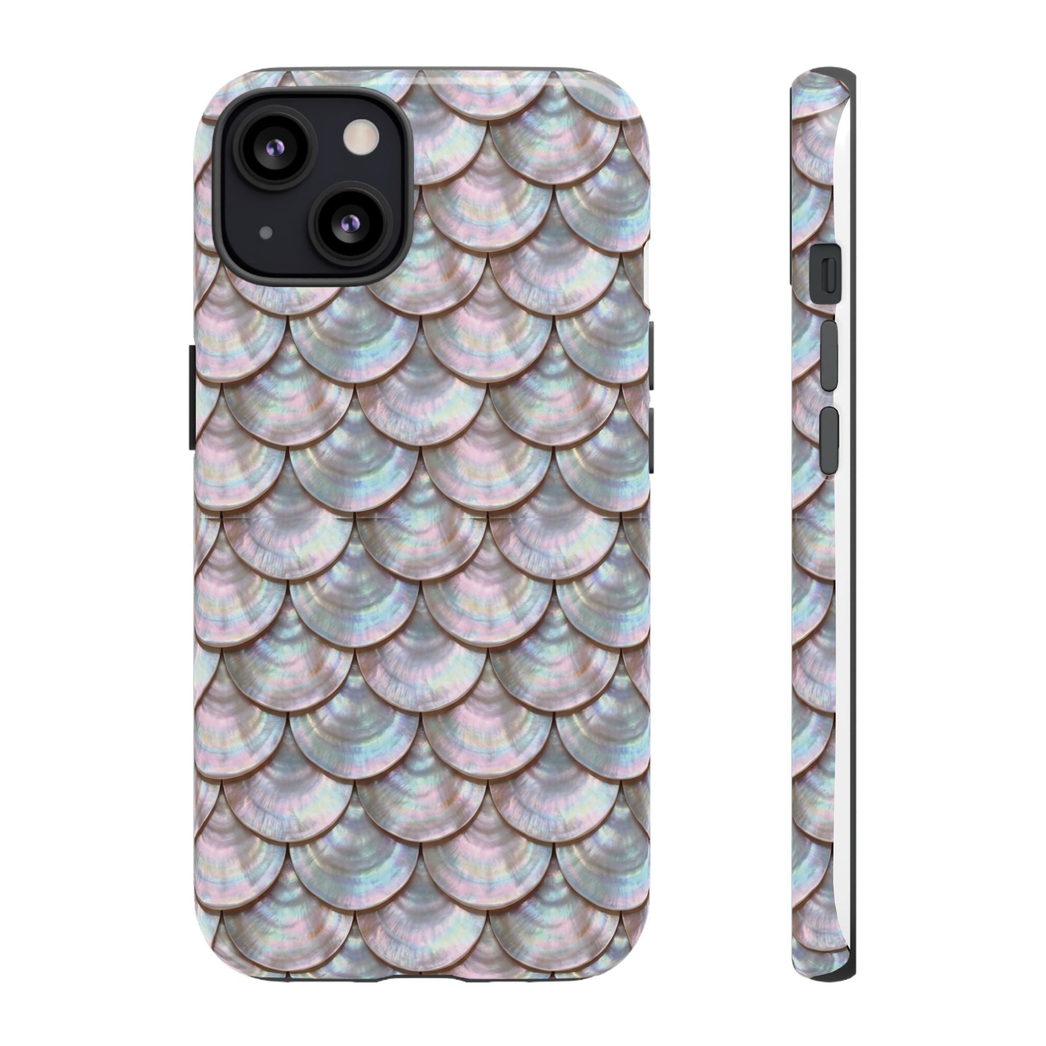 Mother of Pearl Scallop Scale Phone Case — Luxury Galaxy iPhone & Pixel