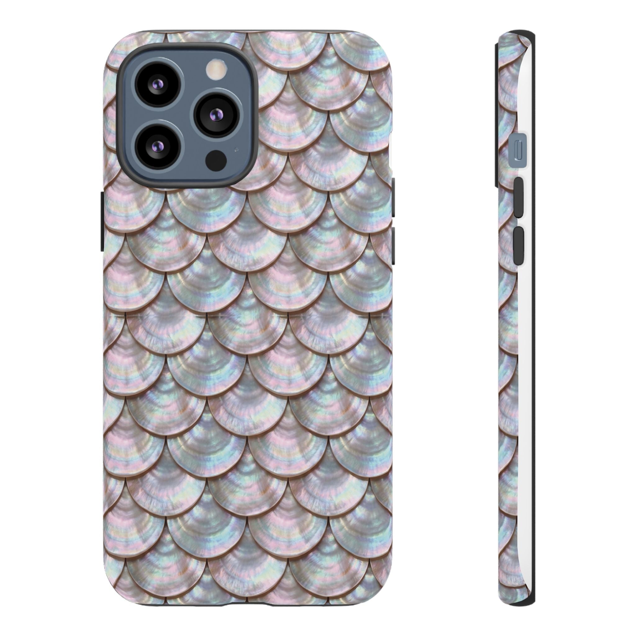 Mother of Pearl Scallop Scale Phone Case — Luxury Galaxy iPhone & Pixel