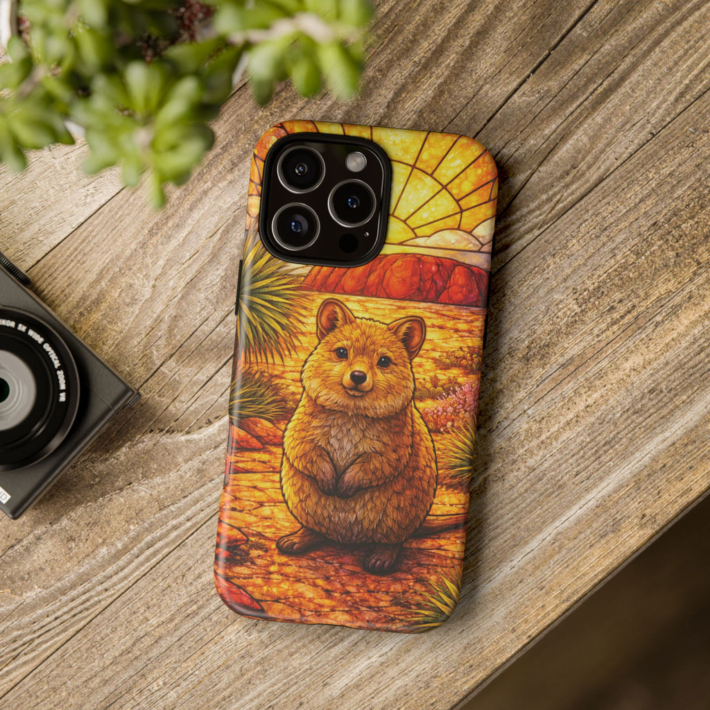 Quokka Stained-Glass Phone Case — Galaxy, iPhone & Pixel