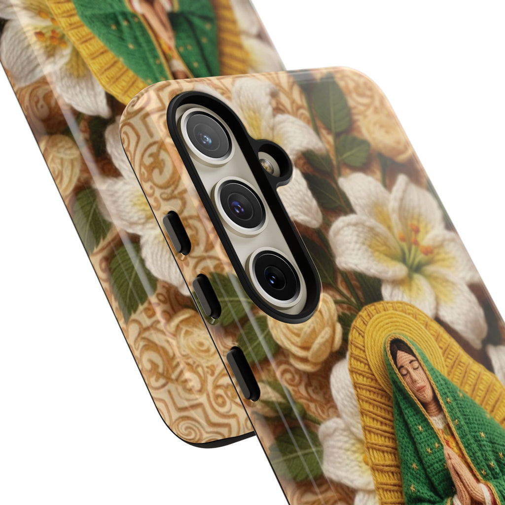 Sacred Our Lady of Guadalupe Virgin Mary Devotional Phone Case iPhone Samsung Galaxy Google Pixel Religious Textured Art Cover Gift