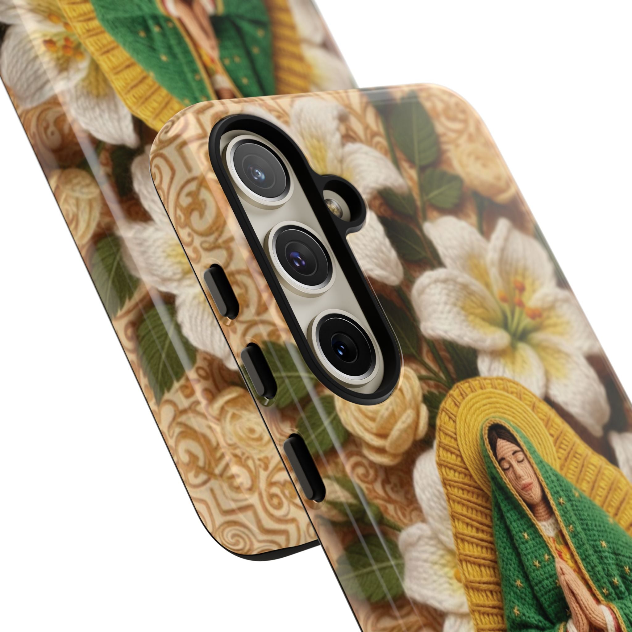 Sacred Our Lady of Guadalupe Virgin Mary Devotional Phone Case iPhone Samsung Galaxy Google Pixel Religious Textured Art Cover Gift