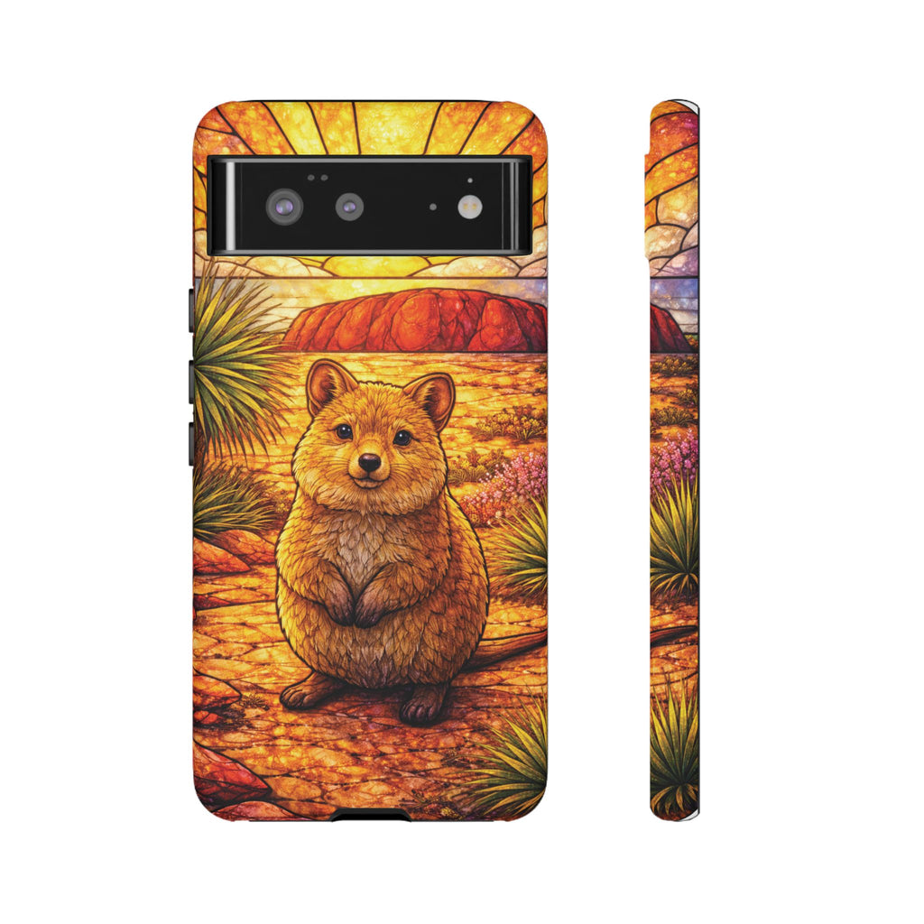 Quokka Stained-Glass Phone Case — Galaxy, iPhone & Pixel
