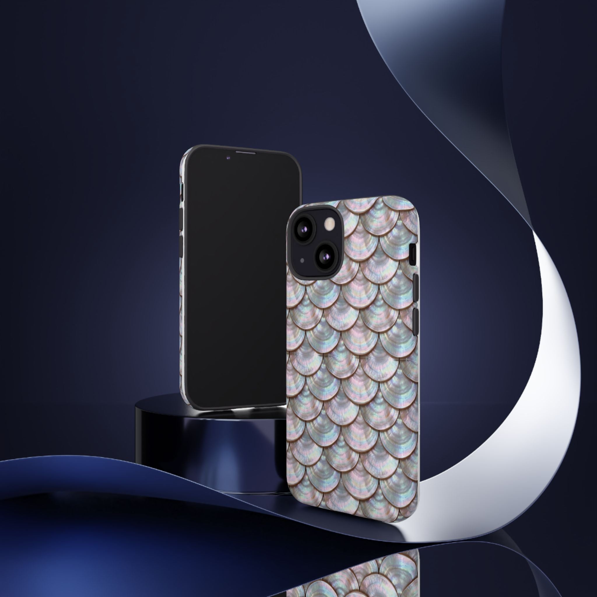 Mother of Pearl Scallop Scale Phone Case — Luxury Galaxy iPhone & Pixel