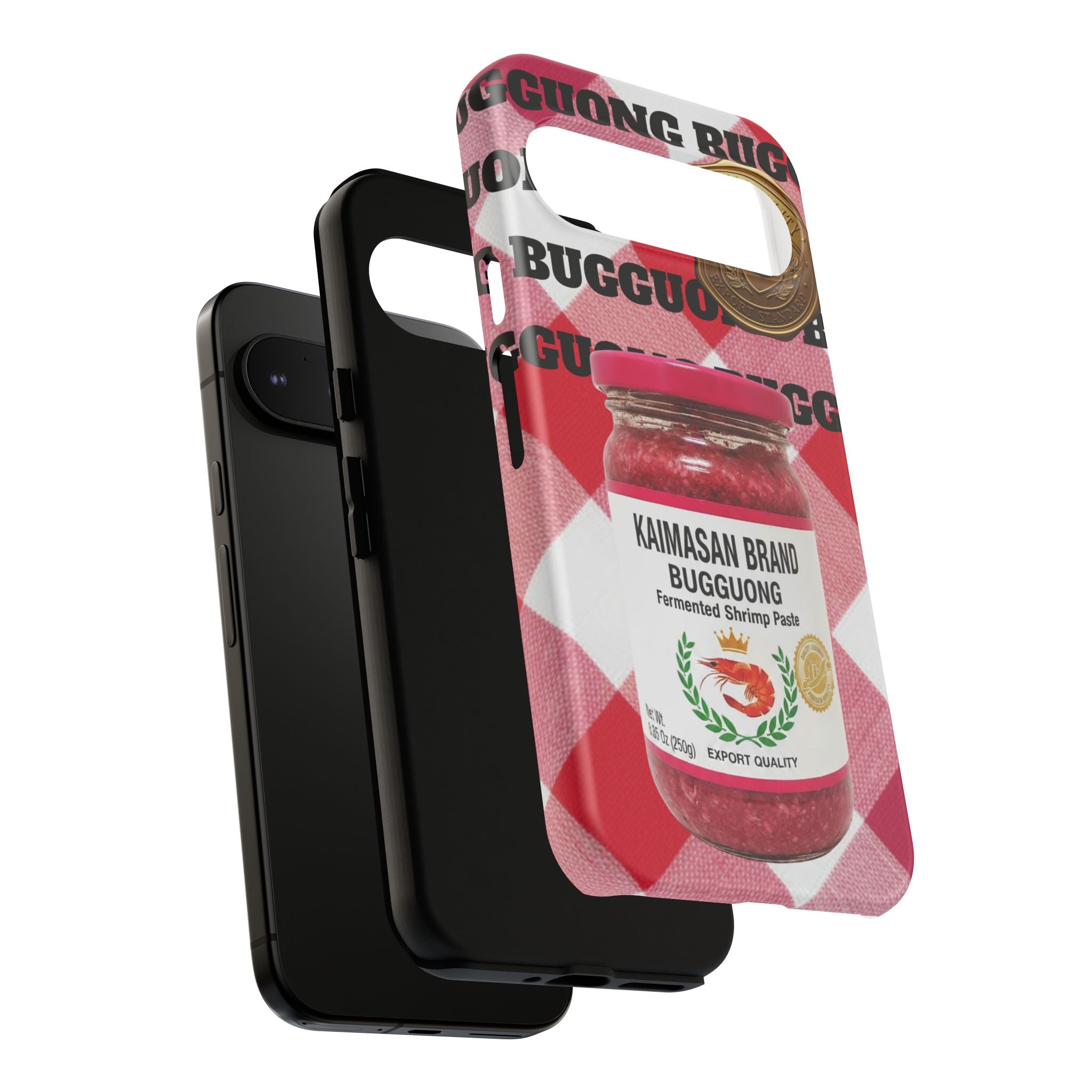 Red Gingham Phone Case Filipino Food Lover Gingham Pattern Phone Accessory Foodie Philippine Cuisine Lover Gift for Foodies