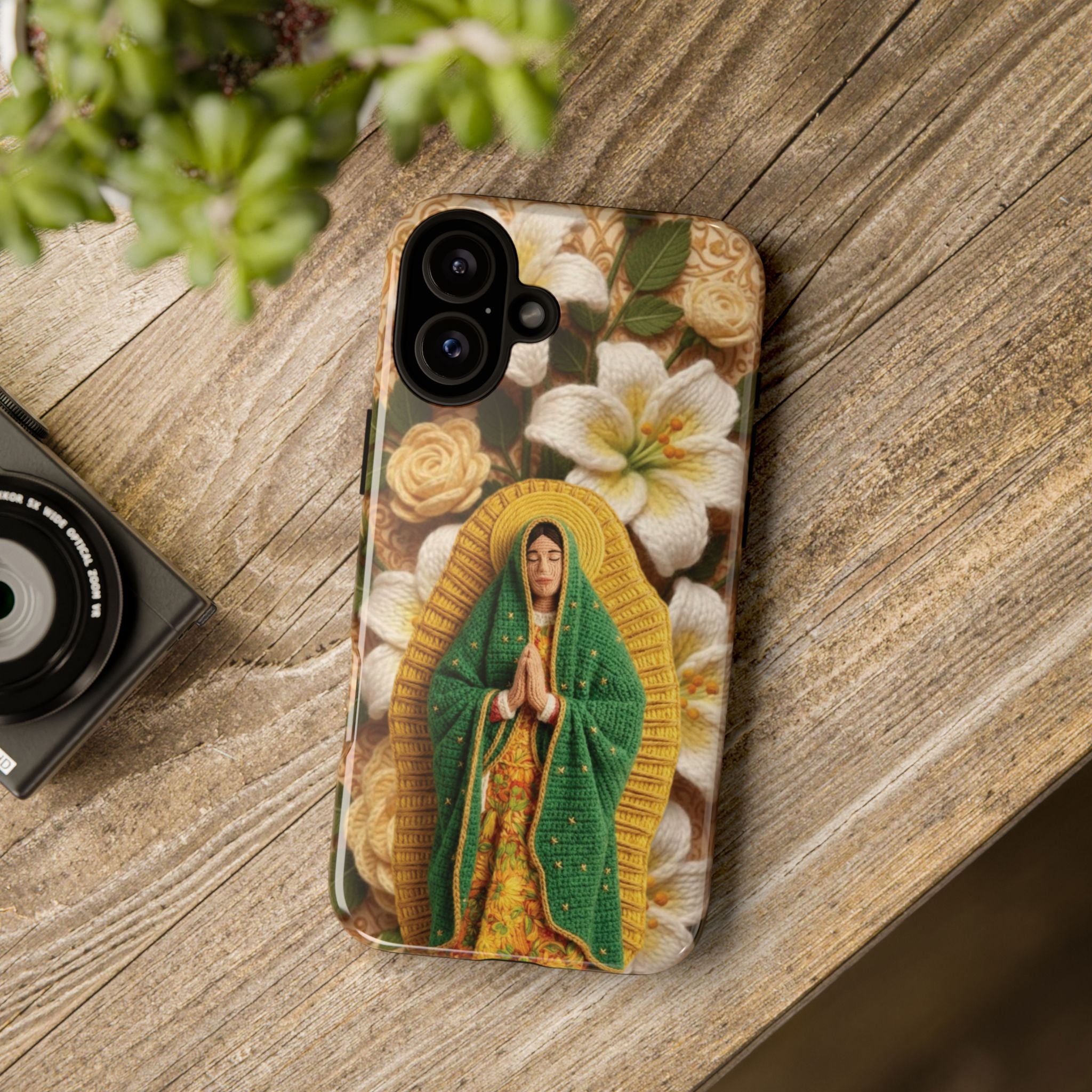 Sacred Our Lady of Guadalupe Virgin Mary Devotional Phone Case iPhone Samsung Galaxy Google Pixel Religious Textured Art Cover Gift