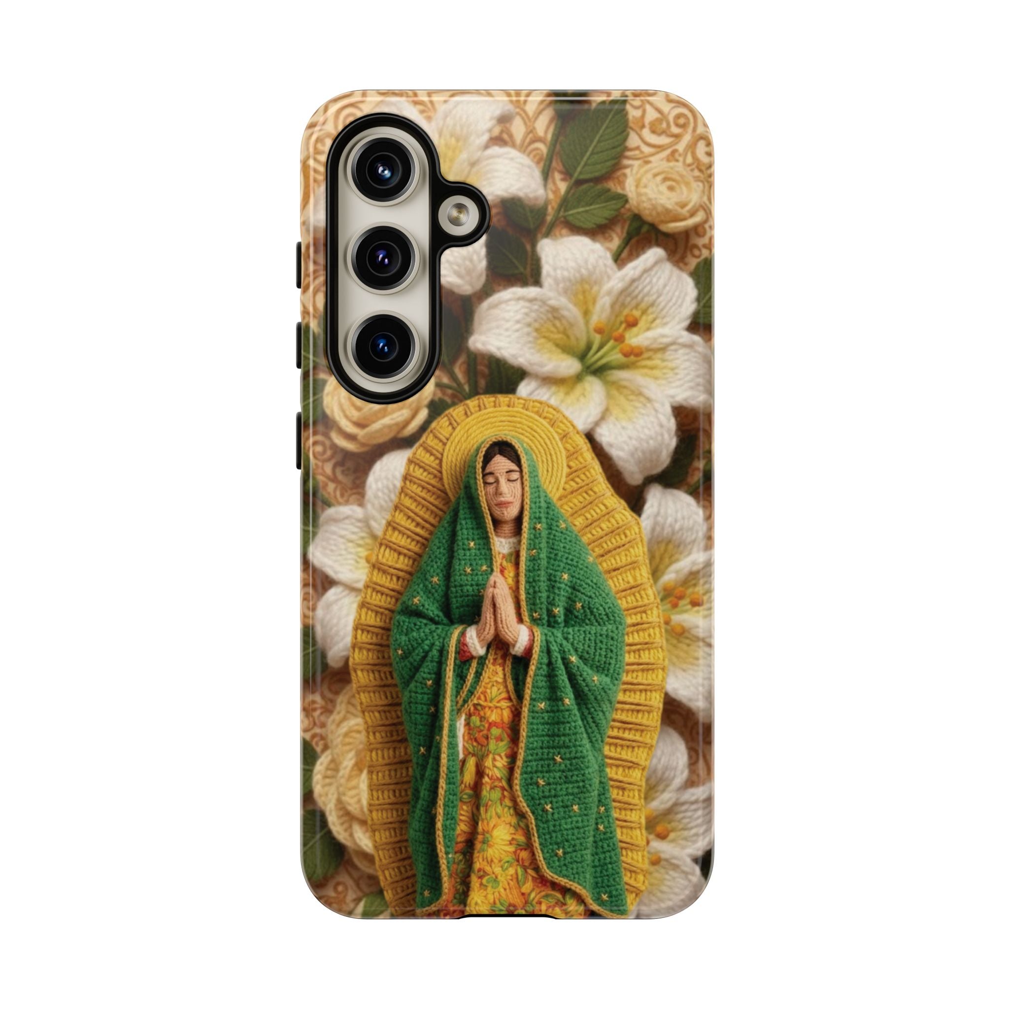 Sacred Our Lady of Guadalupe Virgin Mary Devotional Phone Case iPhone Samsung Galaxy Google Pixel Religious Textured Art Cover Gift