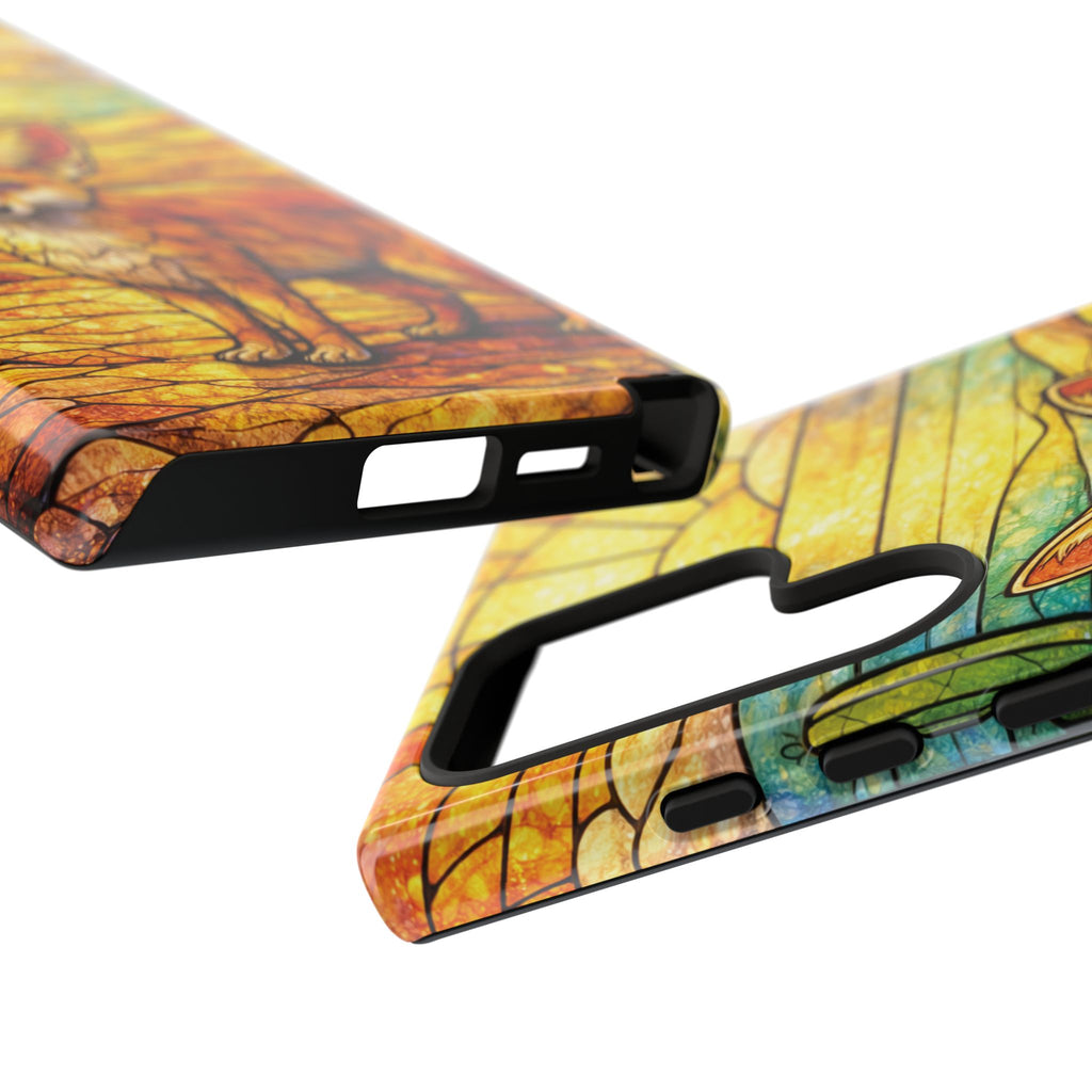 Desert Fox Stained Glass Phone Case — Galaxy & iPhone Pixel Compatible